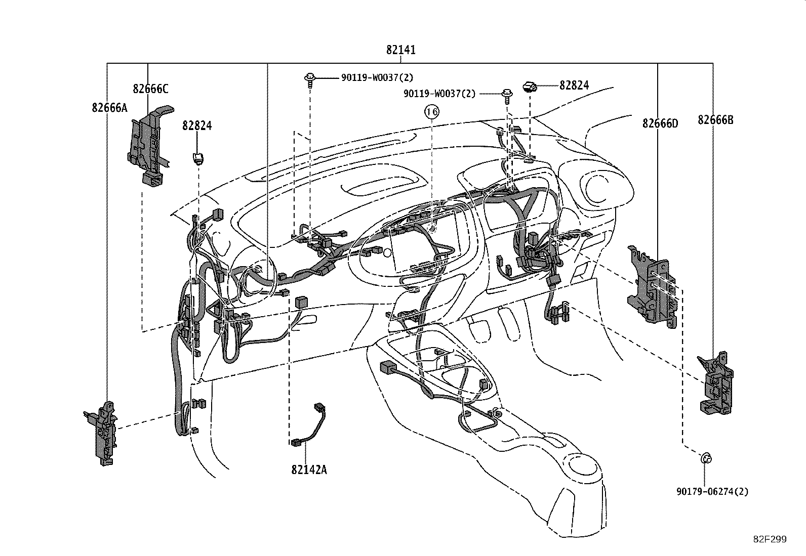 82817-K0750 PROTECTOR, WIRING HARNESS, NO.8 product image