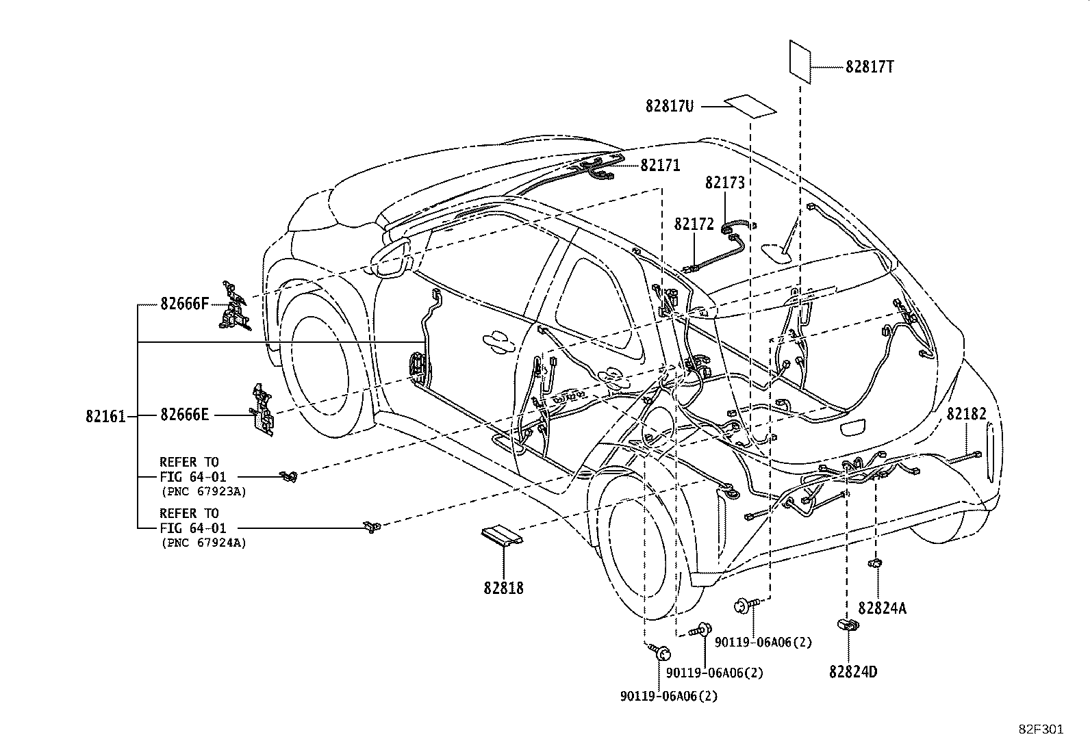82817-K0750 PROTECTOR, WIRING HARNESS, NO.8 product image