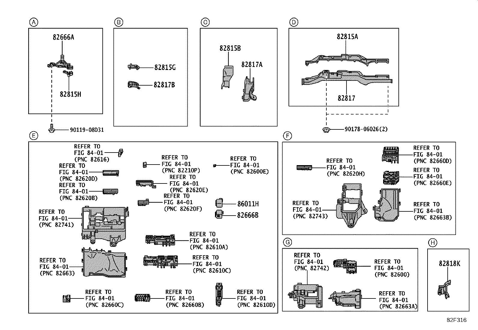 82192-60F60 WIRE, FRONT SEAT, LH product image