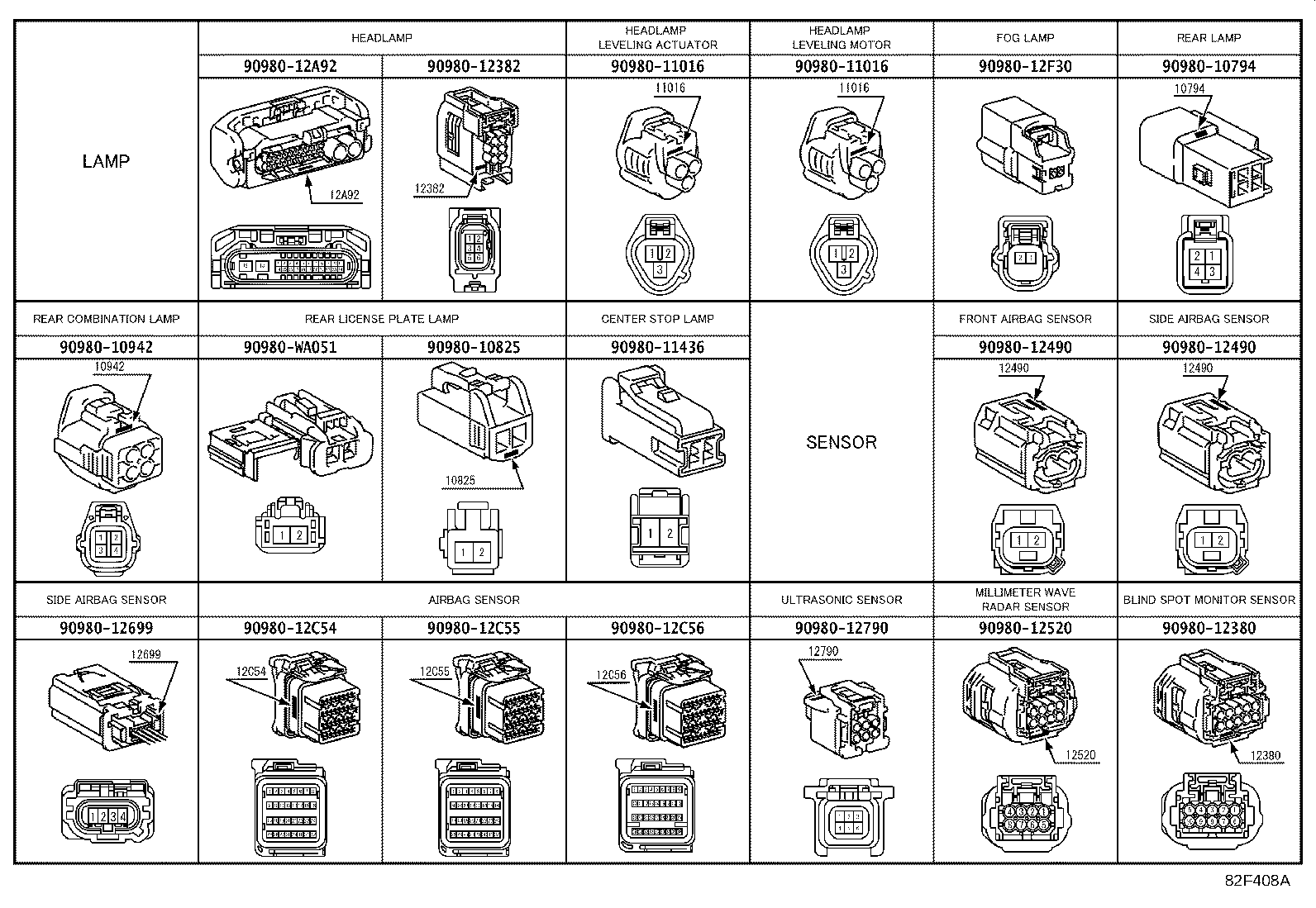 82666-08400 HOLDER, CONNECTOR NO.10 product image