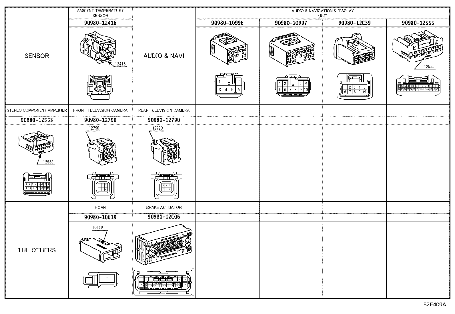 82666-08400 HOLDER, CONNECTOR NO.10 product image