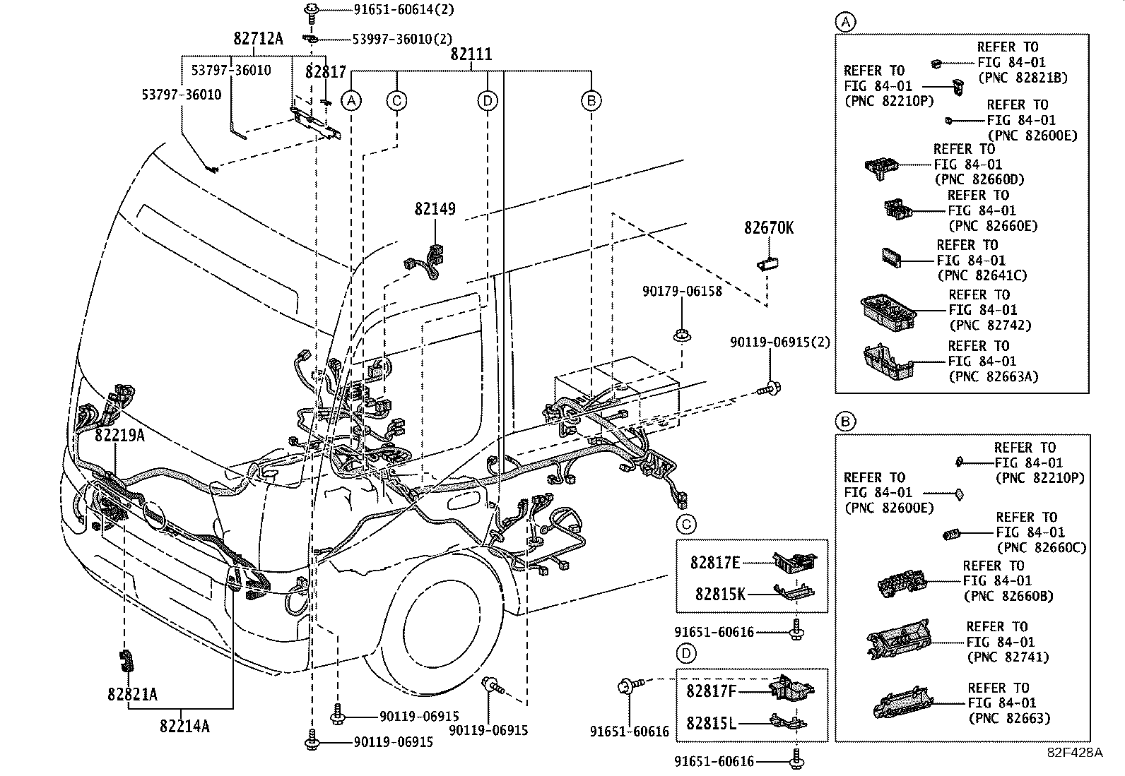 82142-36260 WIRE, INSTRUMENT PANEL, NO.2 product image