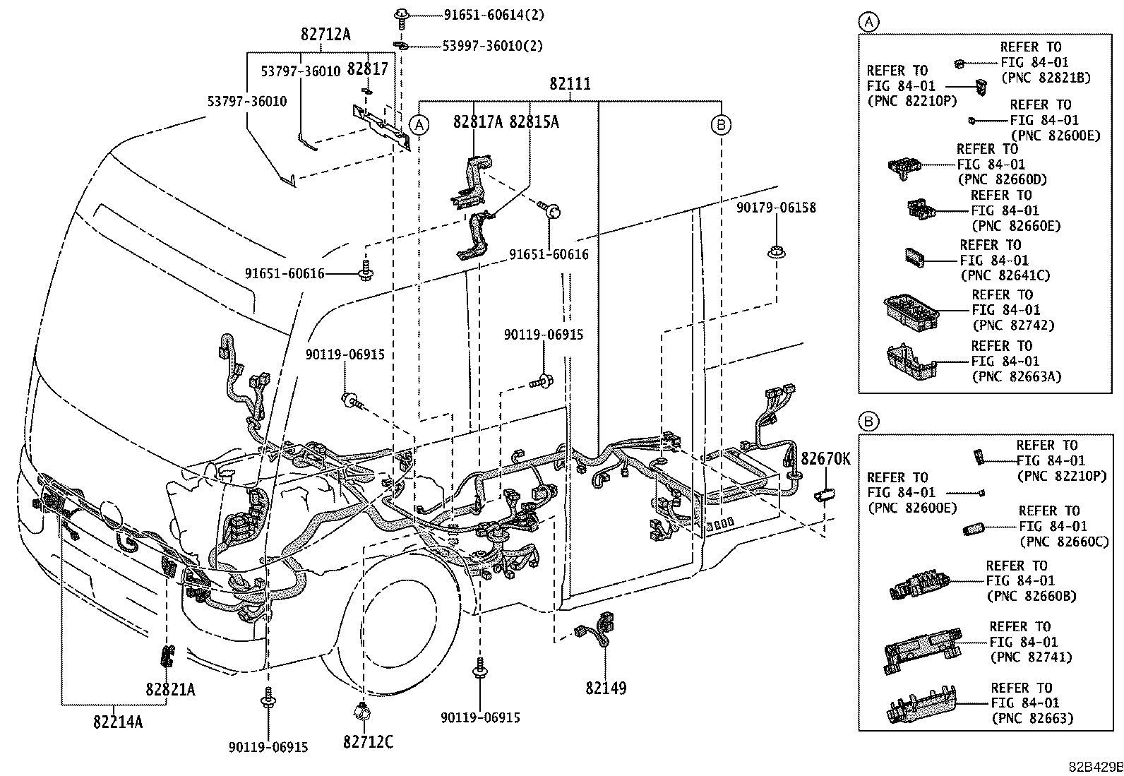 82142-36260 WIRE, INSTRUMENT PANEL, NO.2 product image