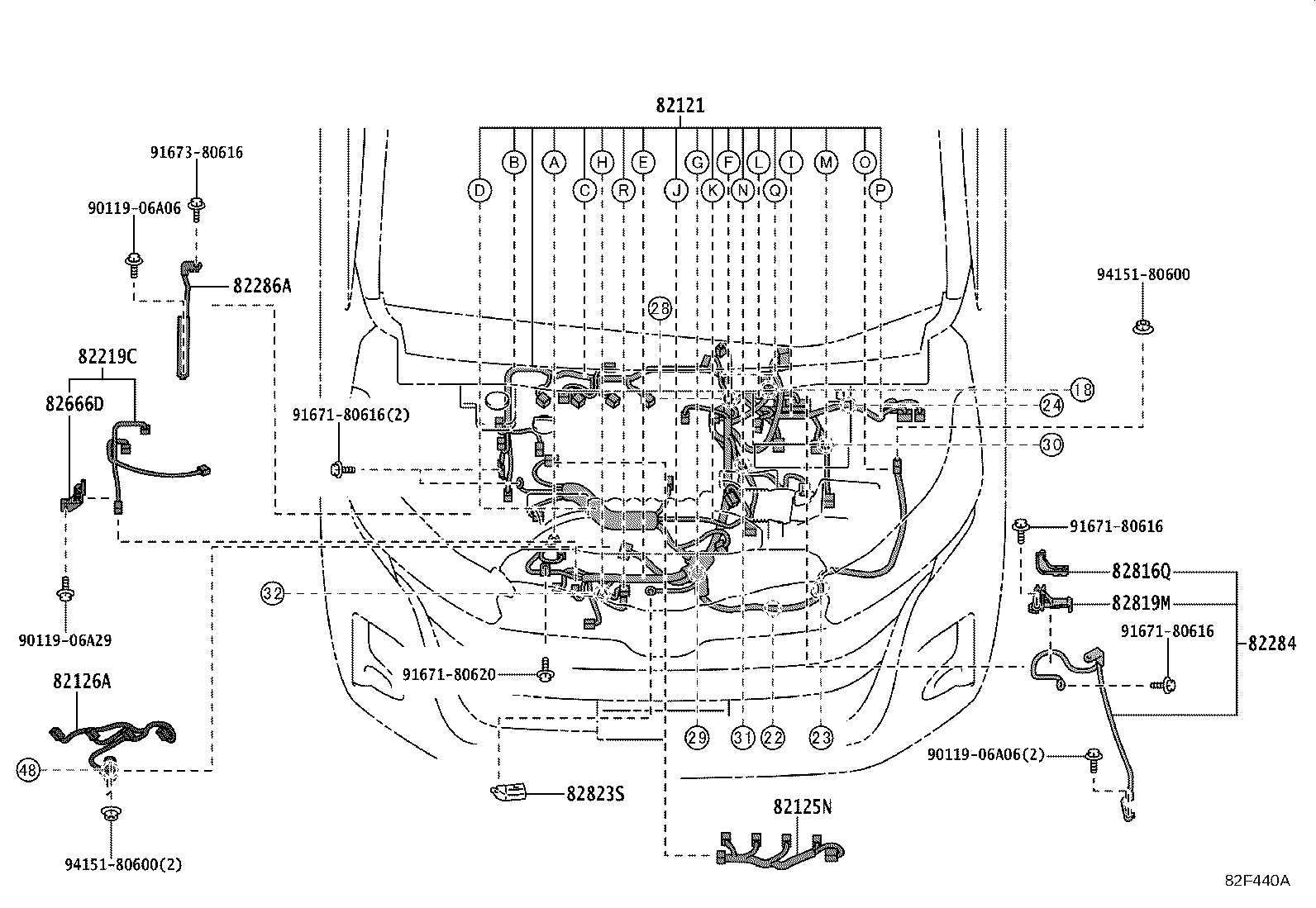 82817-V1300 PROTECTOR, WIRING HARNESS, NO.2 product image