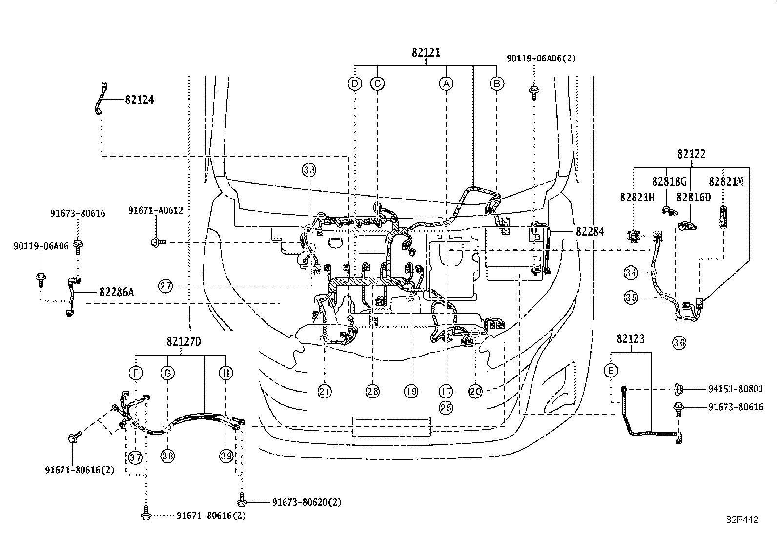 82817-V1300 PROTECTOR, WIRING HARNESS, NO.2 product image
