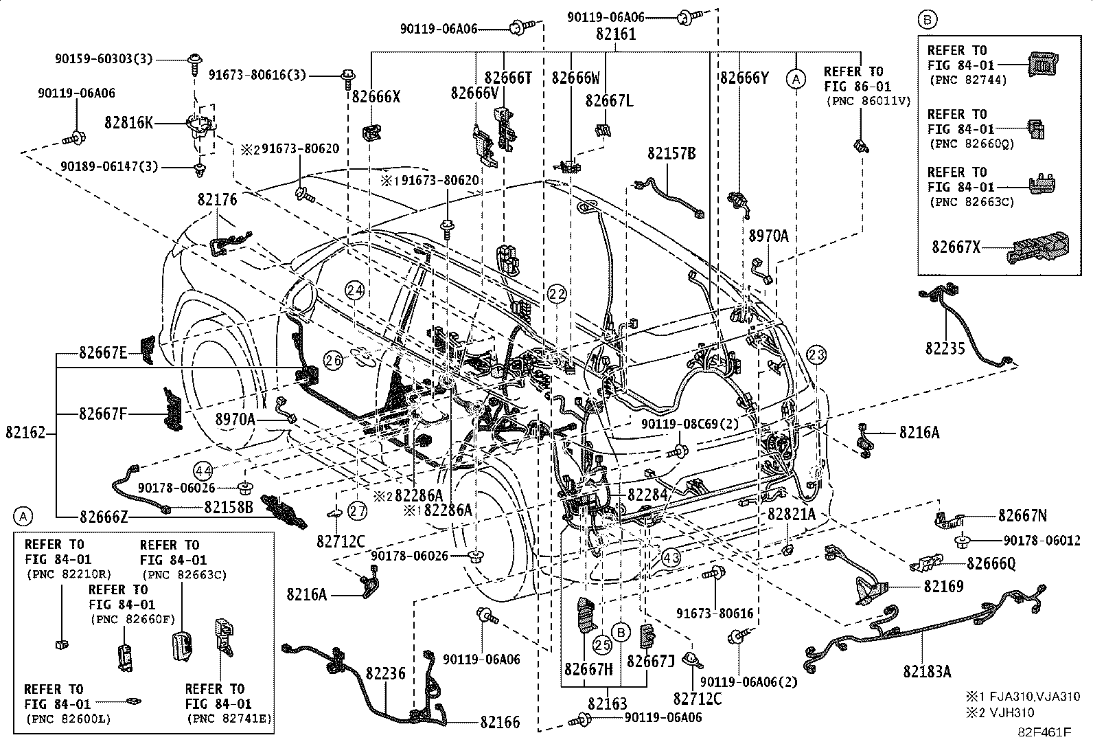 82143-60E80 WIRE, INSTRUMENT PANEL, NO.3 product image