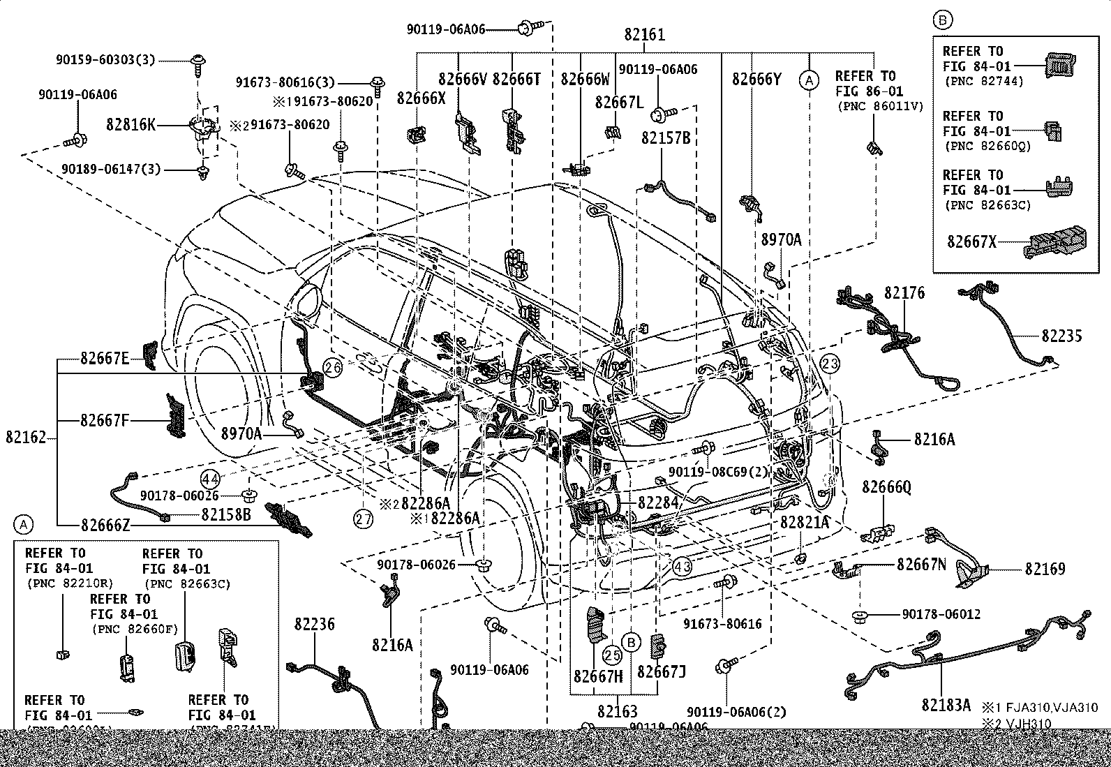 82143-60E80 WIRE, INSTRUMENT PANEL, NO.3 product image