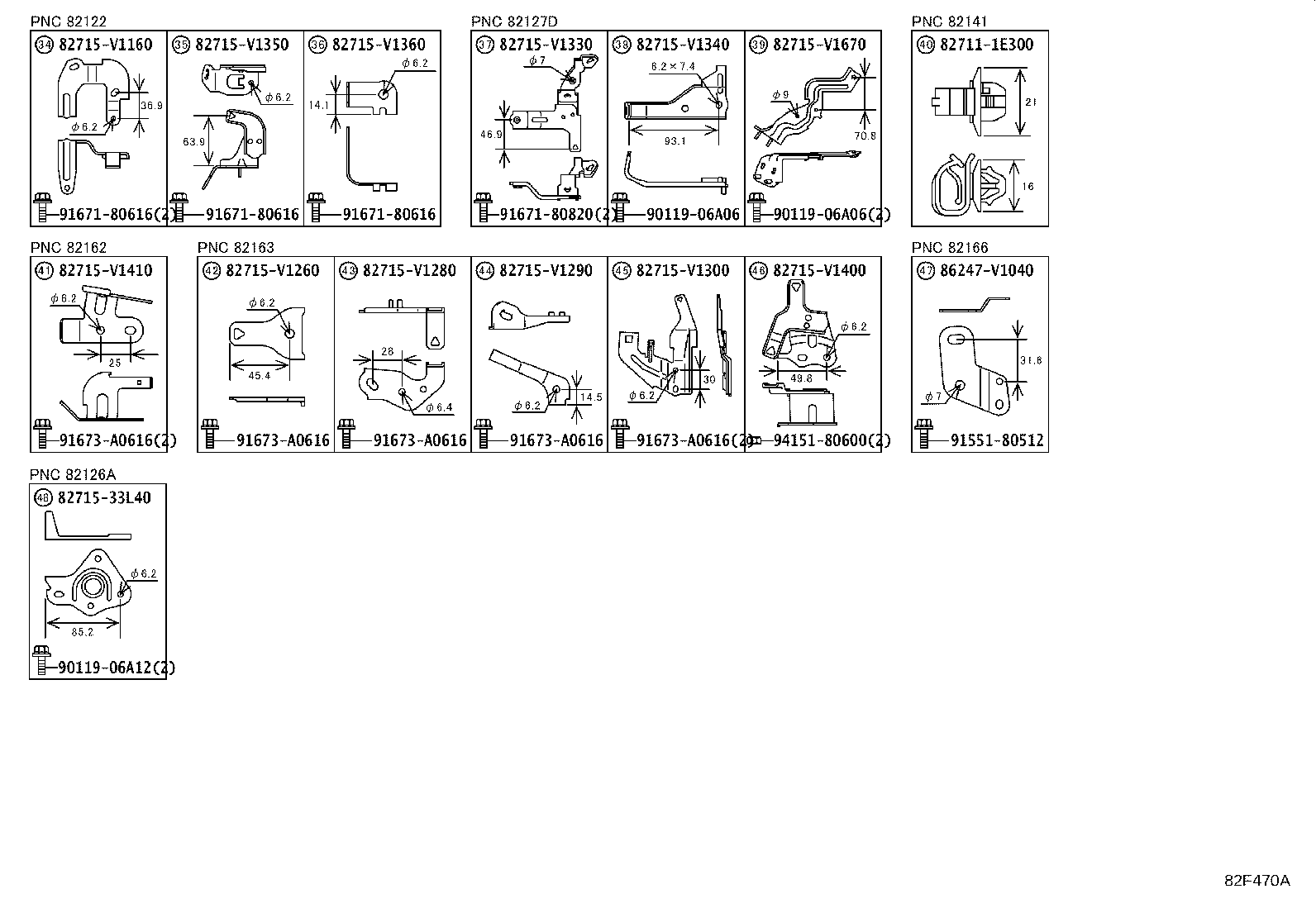 82142-V1010 WIRE, INSTRUMENT PANEL, NO.2 product image