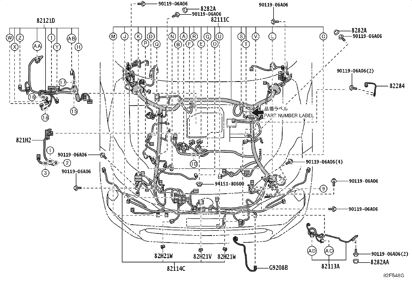 82817-42K80 PROTECTOR, WIRING HARNESS, NO.1 product image