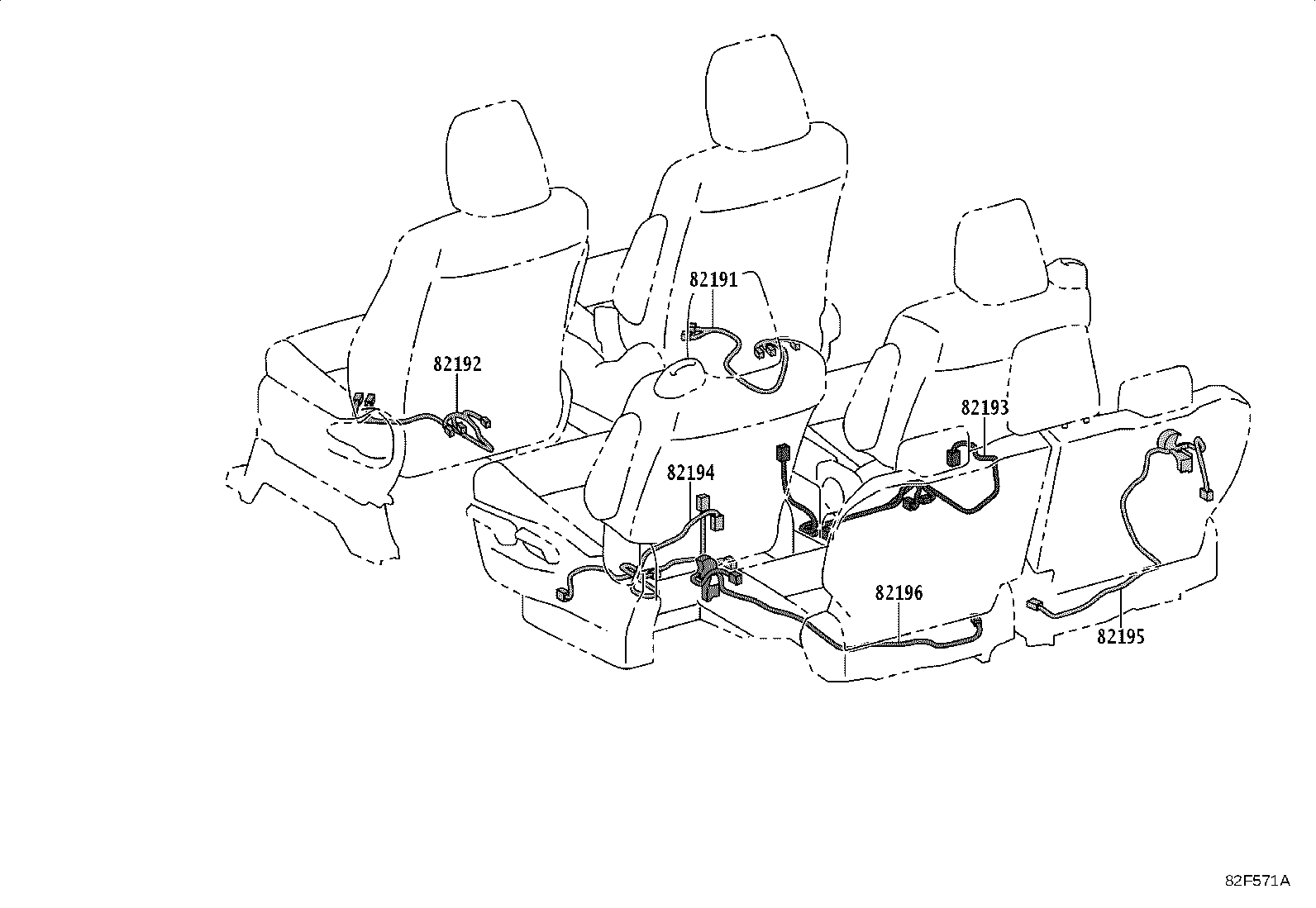 82817-V1300 PROTECTOR, WIRING HARNESS, NO.2 product image