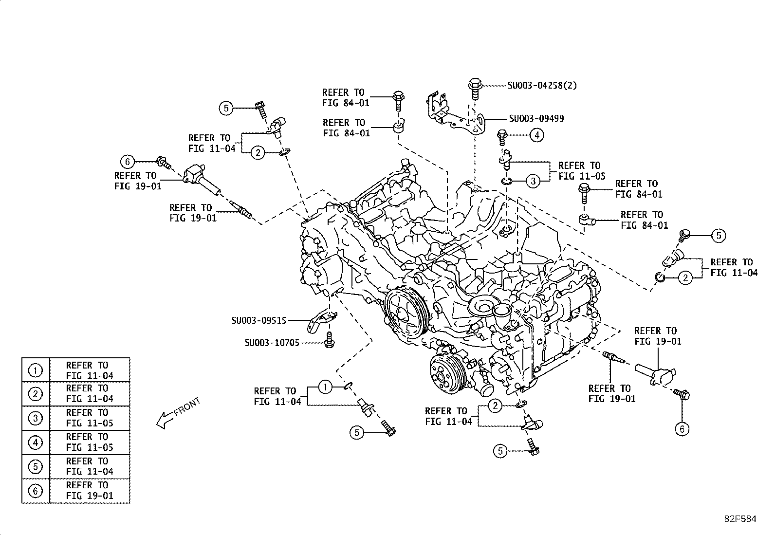 SU003-09986 WIRE, ENGINE, NO.2 product image
