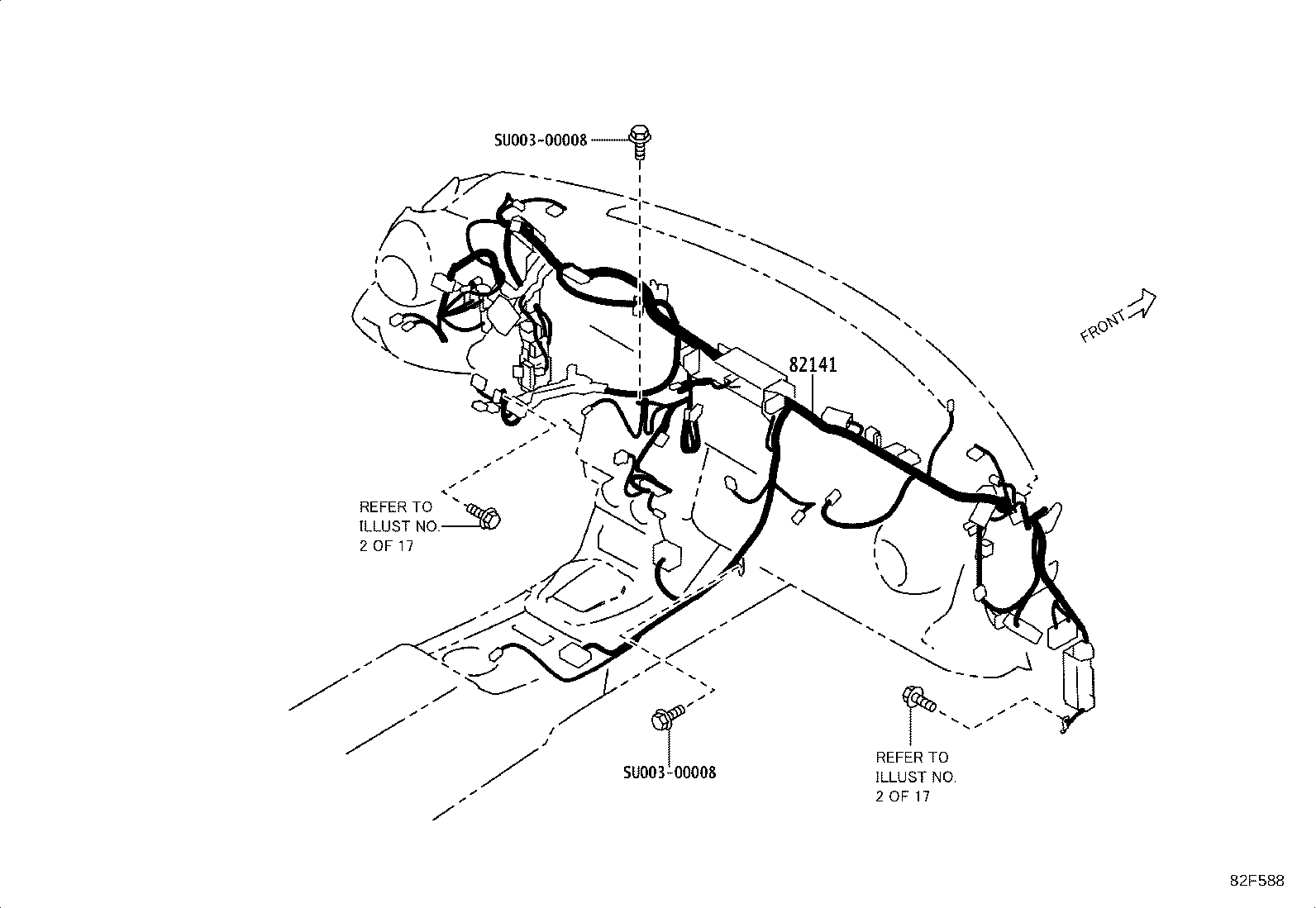 SU003-09986 WIRE, ENGINE, NO.2 product image