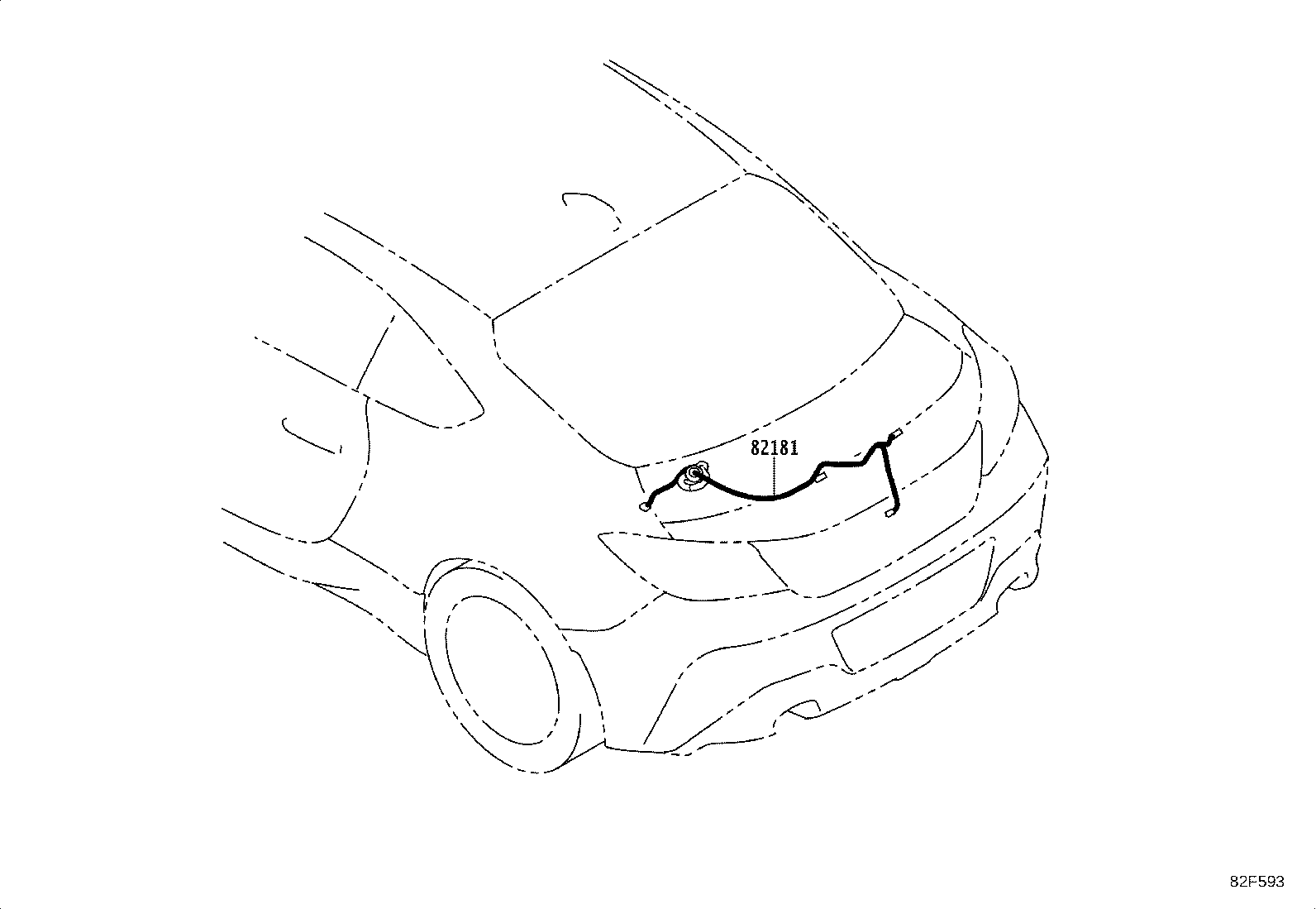 SU003-09986 WIRE, ENGINE, NO.2 product image