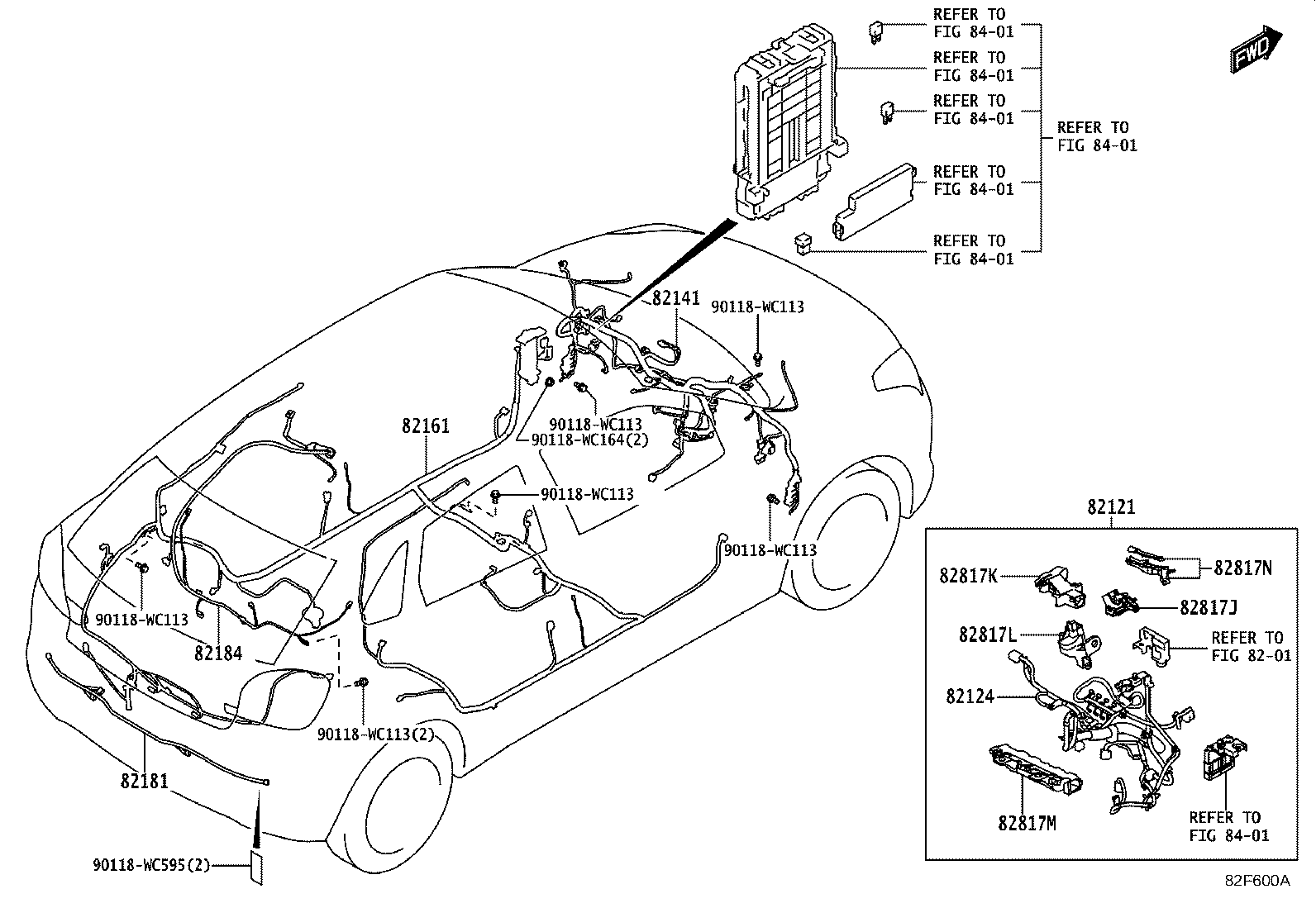 67923-WC002 PROTECTOR, WIRING HARNESS, NO.14 product image