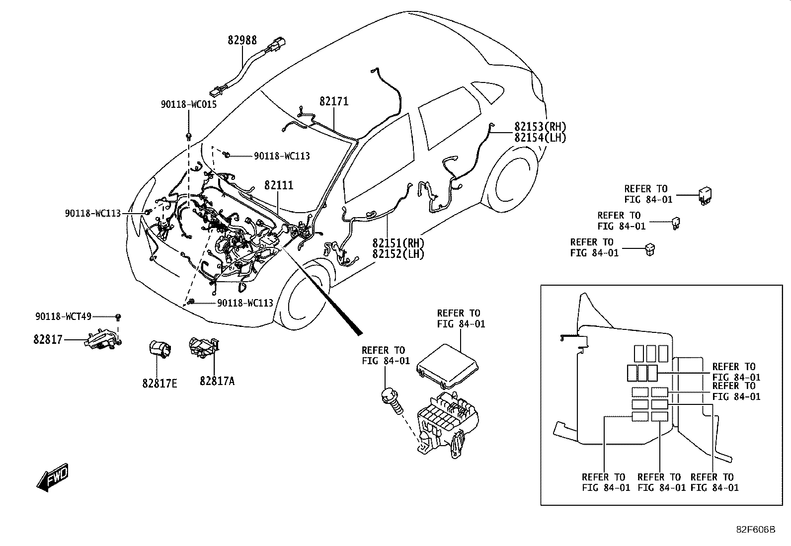 82817-WC023 PROTECTOR, WIRING HARNESS, NO.2 product image