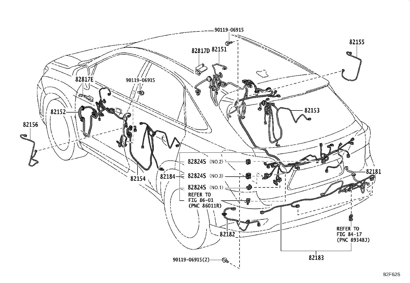 82817-48B00 PROTECTOR, WIRING HARNESS, NO.12 product image