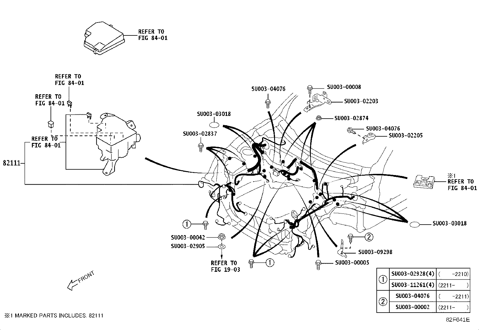 SU003-09986 WIRE, ENGINE, NO.2 product image
