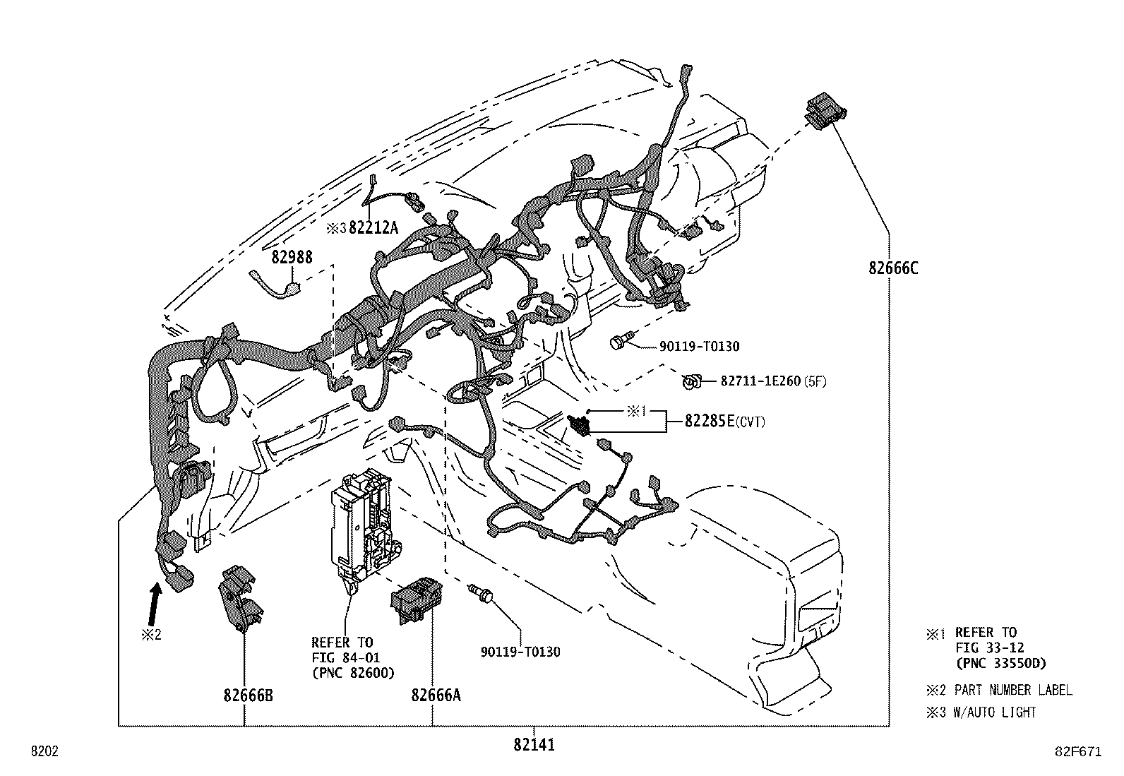 82124-BZ030 WIRE, ENGINE, NO.4 product image