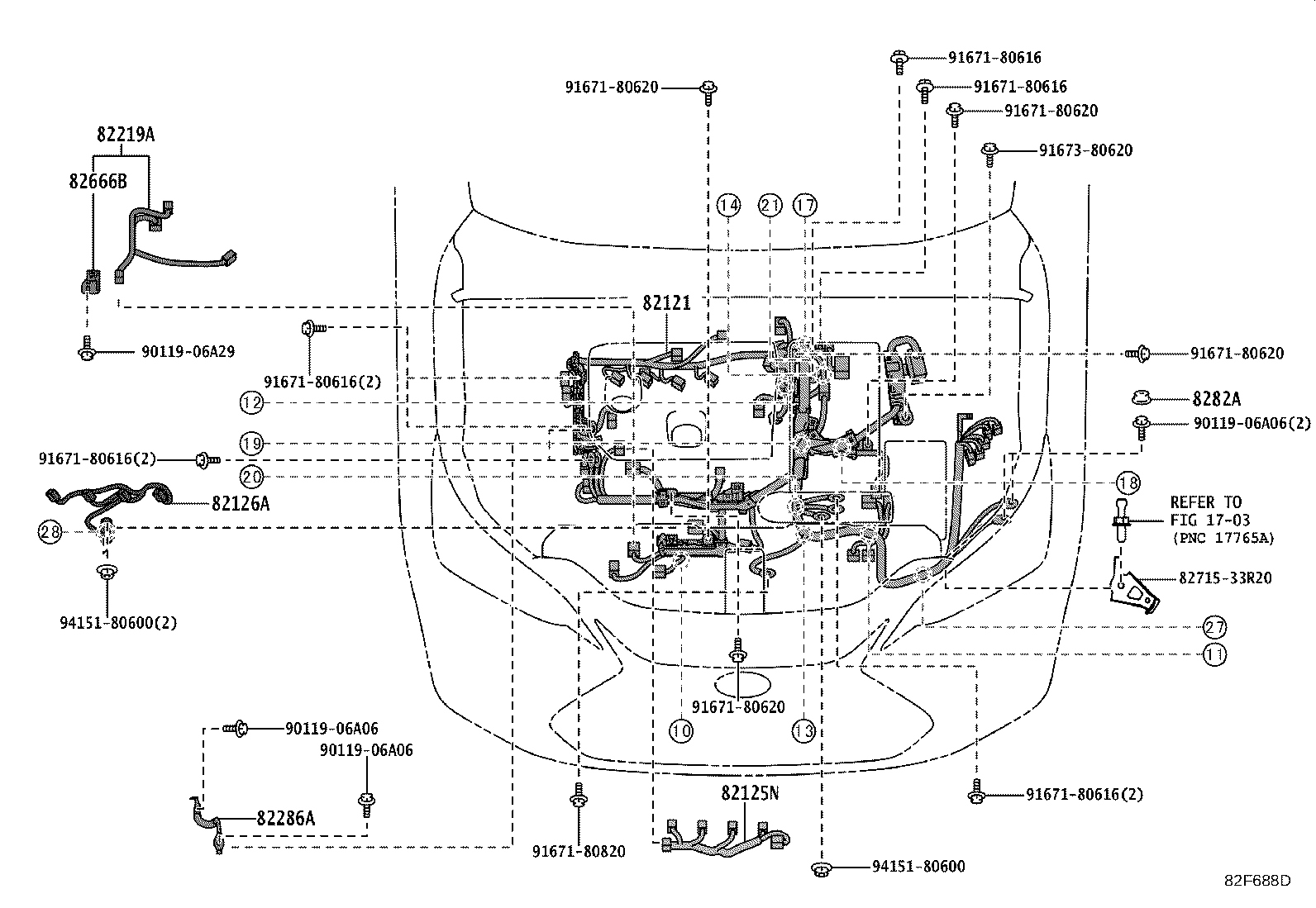 82111-3FD50 WIRE, MOTOR COMPARTMENT, MAIN product image