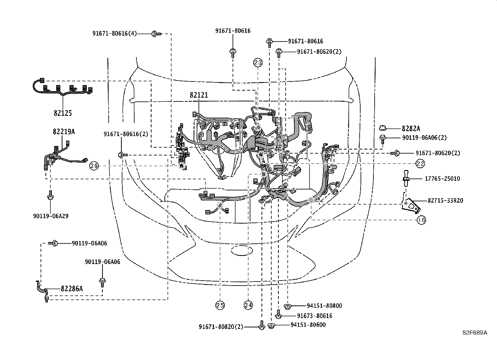 82111-3FD50 WIRE, MOTOR COMPARTMENT, MAIN product image