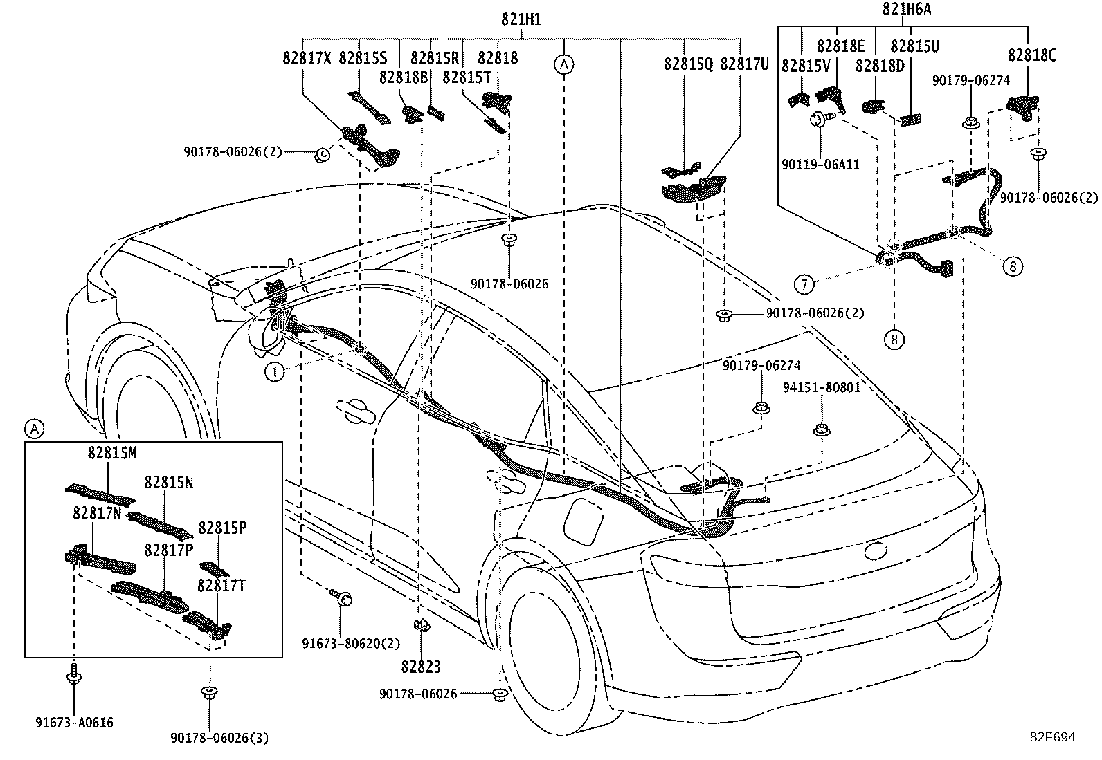 82111-3FD50 WIRE, MOTOR COMPARTMENT, MAIN product image