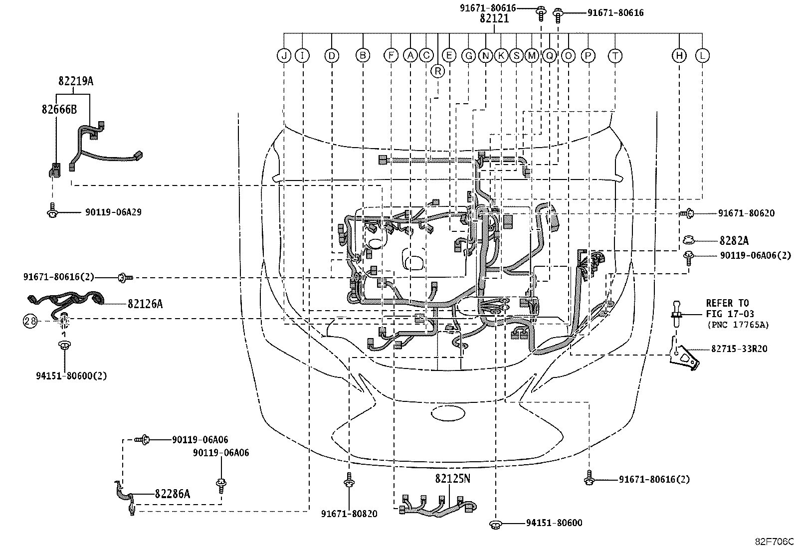 82817-3AF80 PROTECTOR, WIRING HARNESS, NO.2 product image