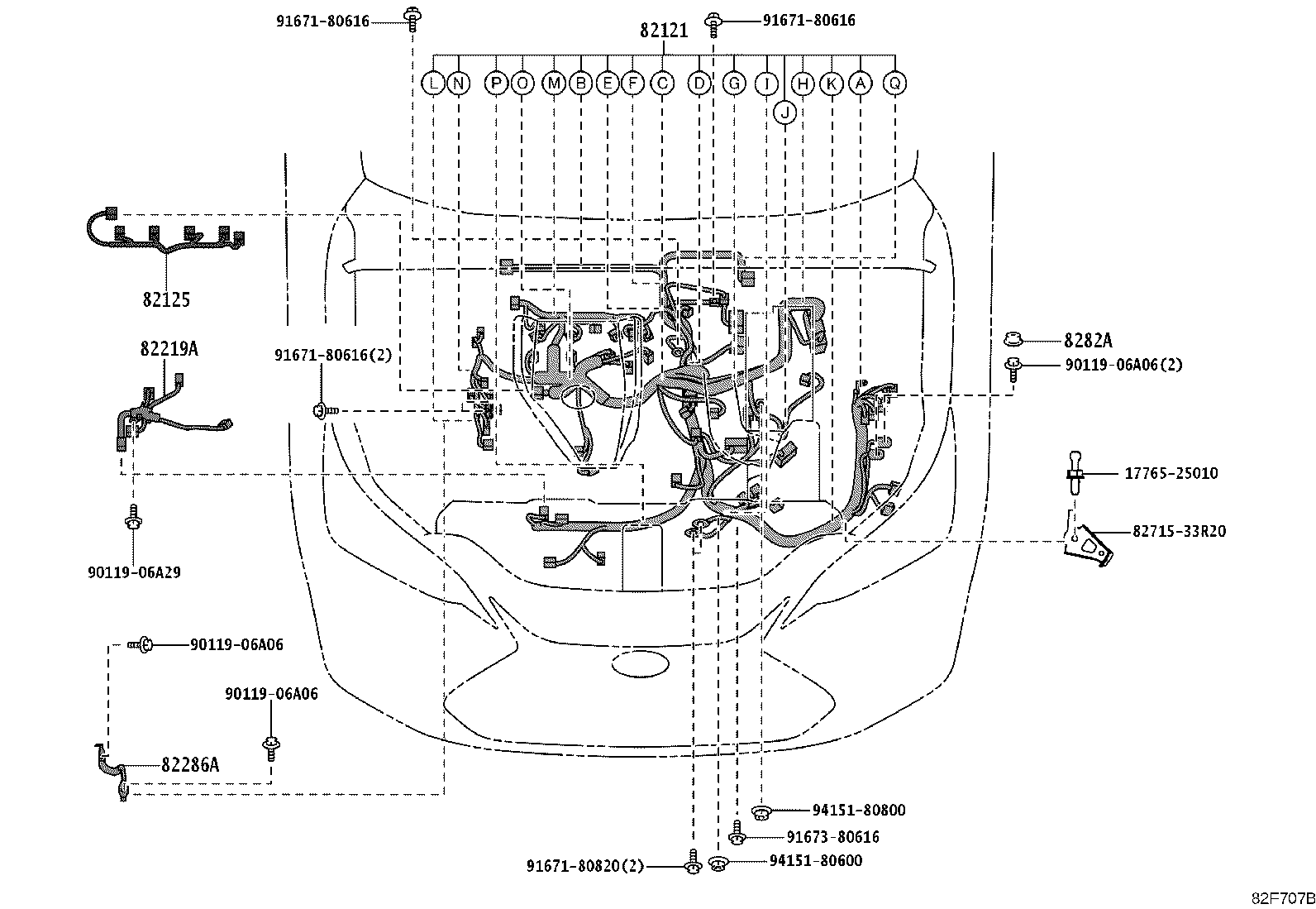 82817-3AF80 PROTECTOR, WIRING HARNESS, NO.2 product image