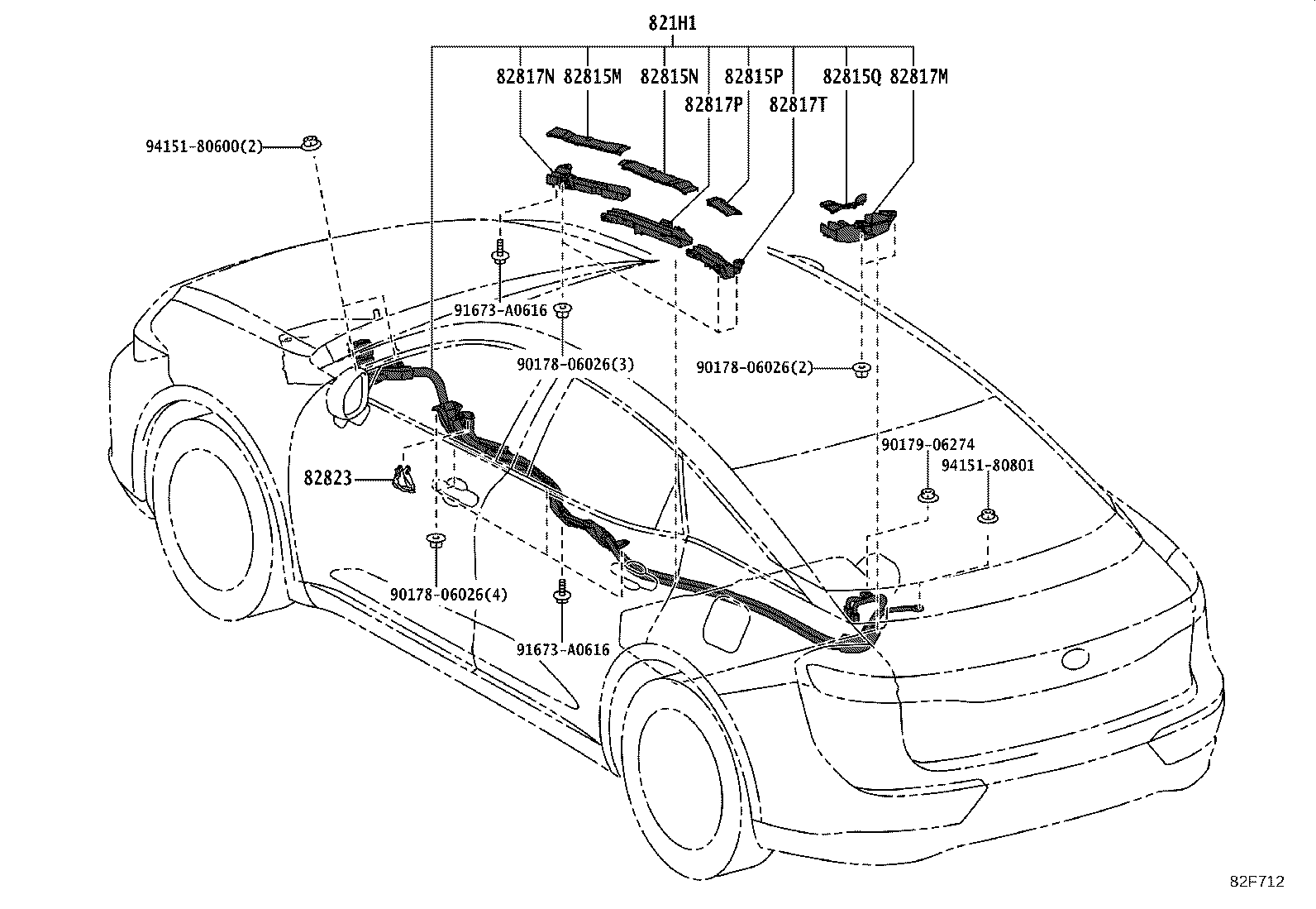 82817-3AF80 PROTECTOR, WIRING HARNESS, NO.2 product image