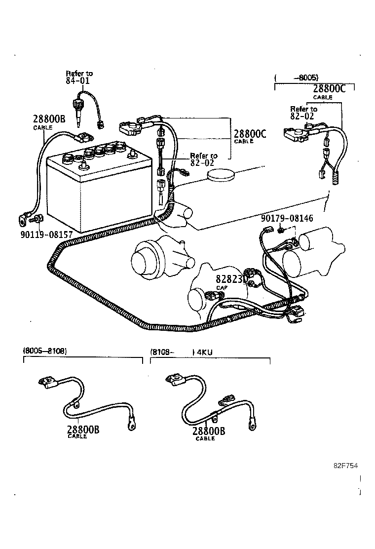 82046-10060 CABLE, BATTERY TO GROUND product image