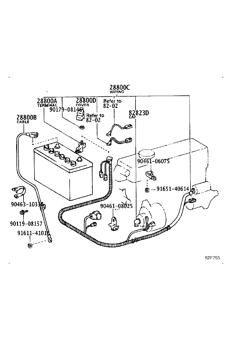 82046-10060 CABLE, BATTERY TO GROUND product image