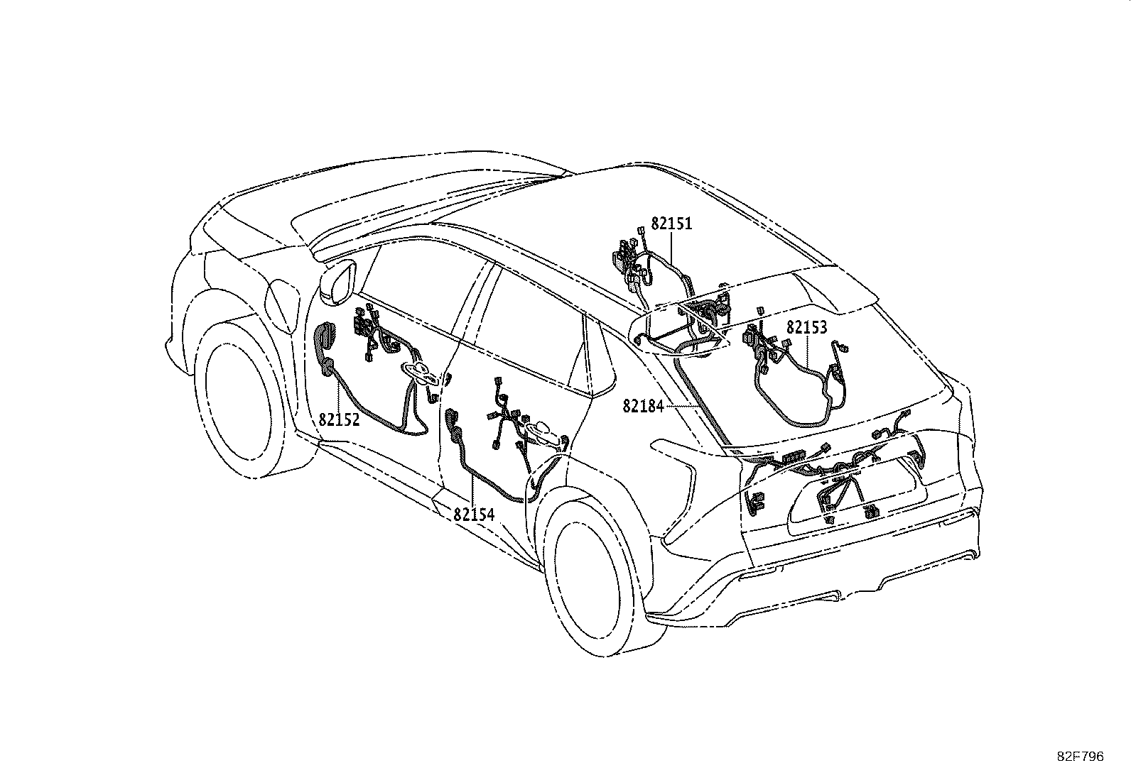82817-0RF40 PROTECTOR, WIRING HARNESS, NO.2 product image