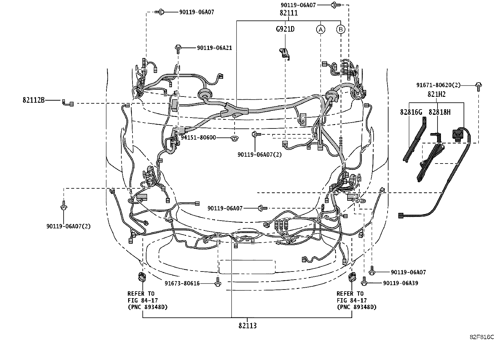 82817-52N90 PROTECTOR, WIRING HARNESS, NO.2 product image