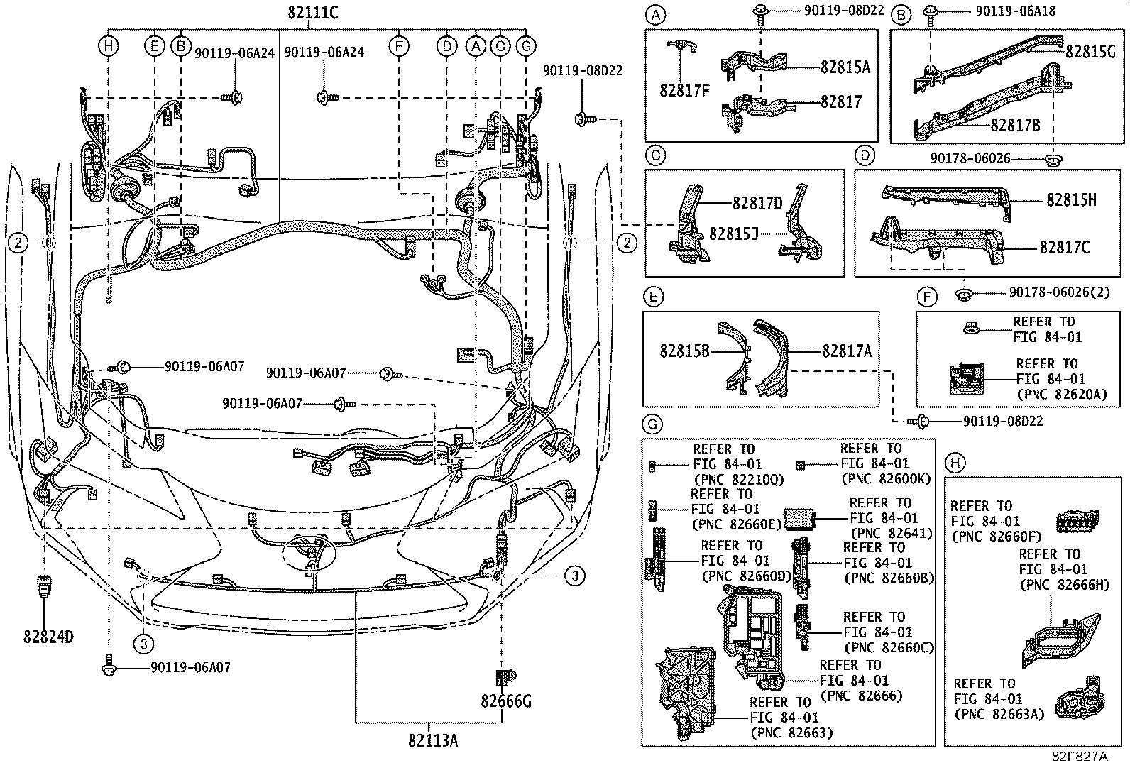 82111-76Z91 WIRE, MOTOR COMPARTMENT, MAIN product image
