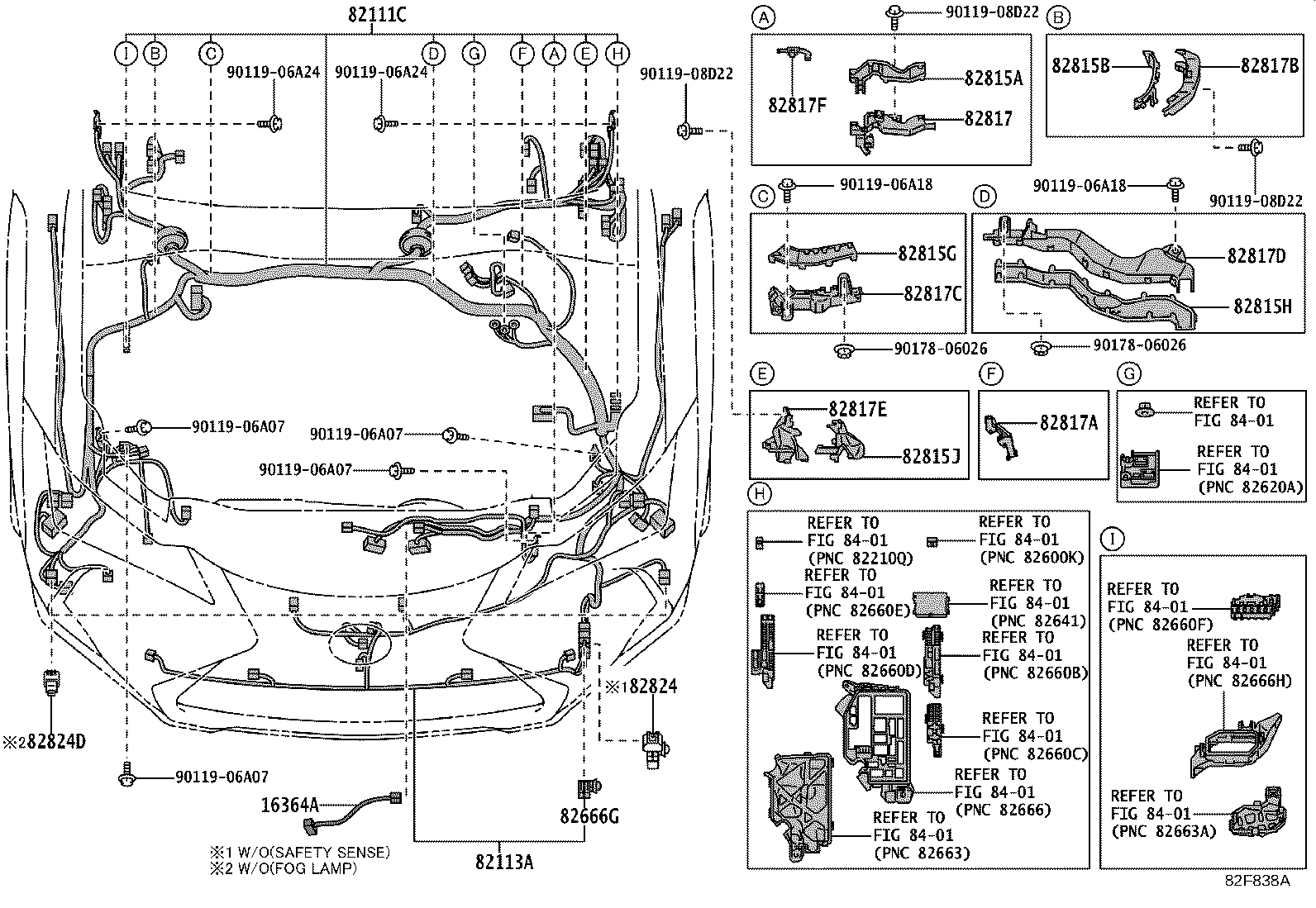 82111-76X60 WIRE, MOTOR COMPARTMENT, MAIN product image