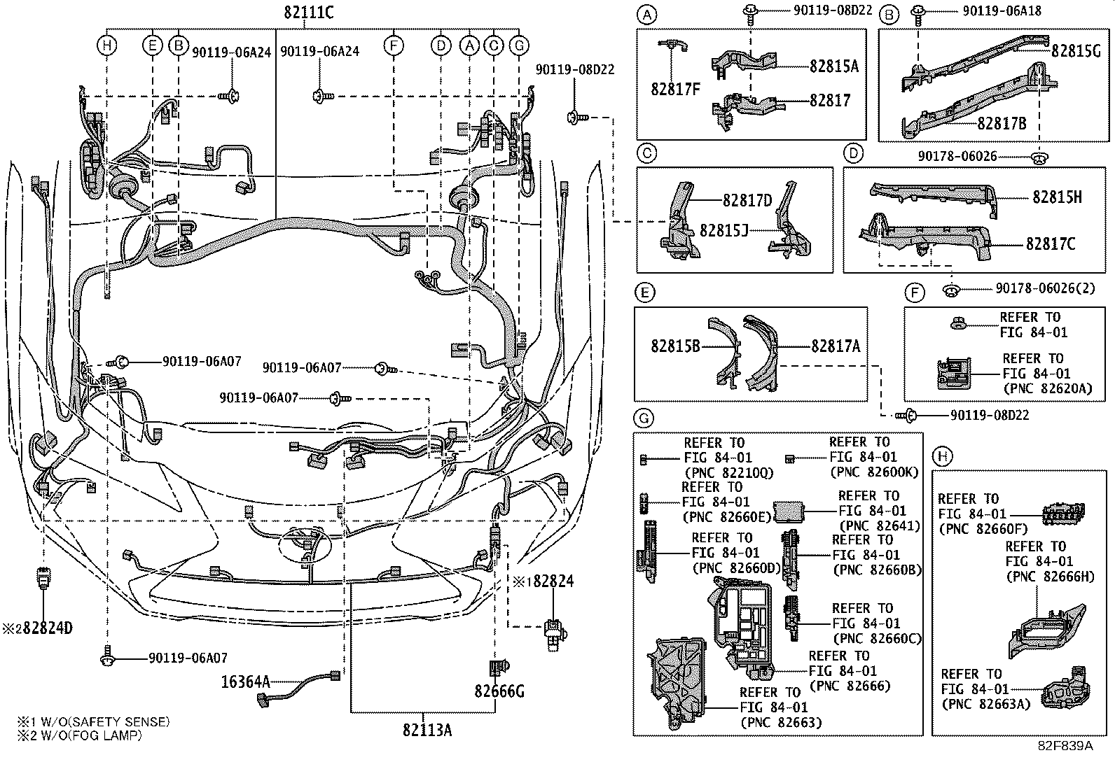 82111-76X60 WIRE, MOTOR COMPARTMENT, MAIN product image