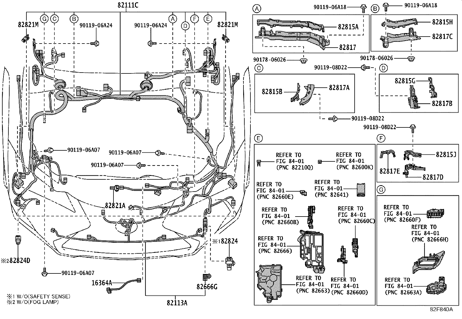 82111-76X60 WIRE, MOTOR COMPARTMENT, MAIN product image