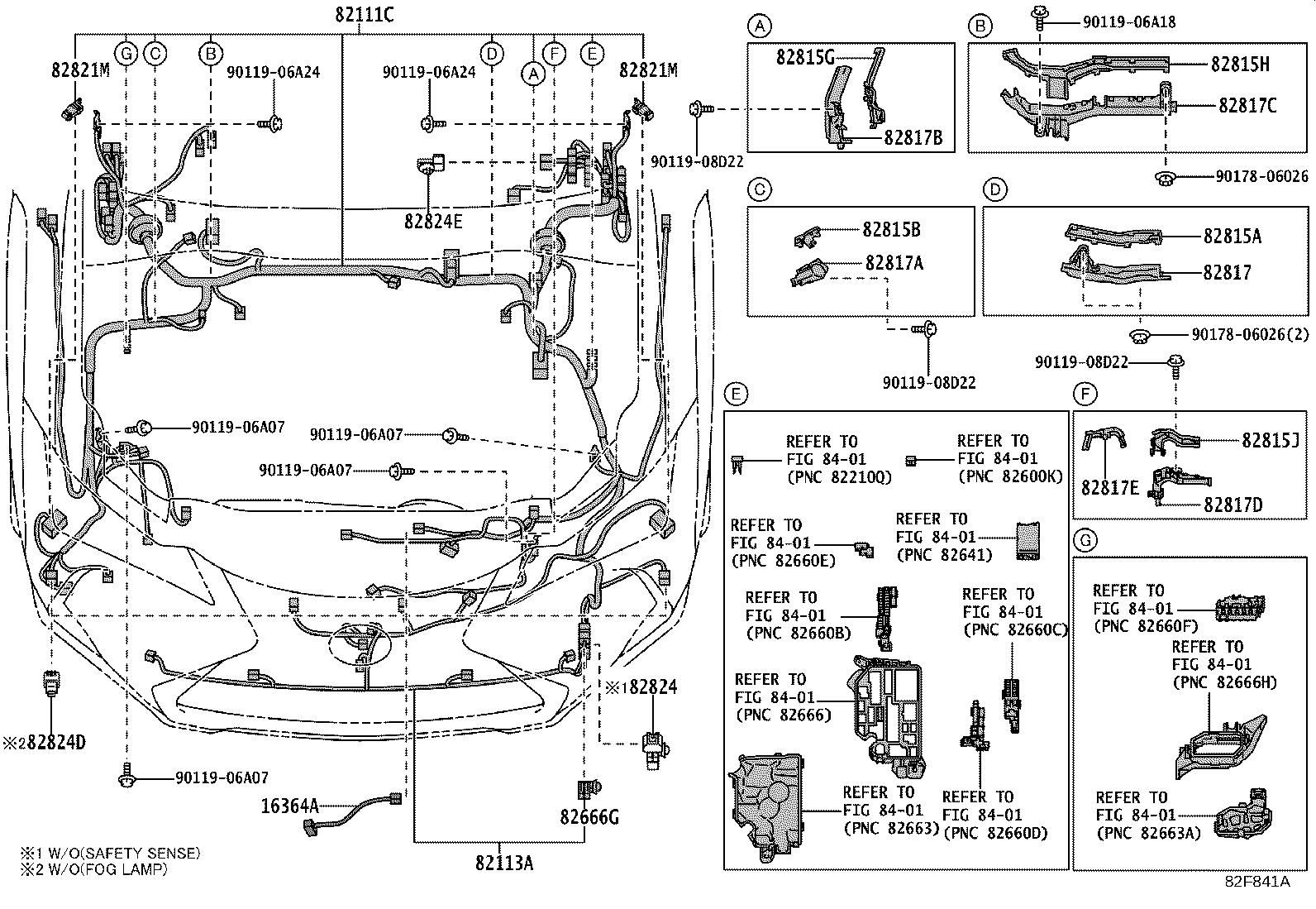 82111-76X60 WIRE, MOTOR COMPARTMENT, MAIN product image