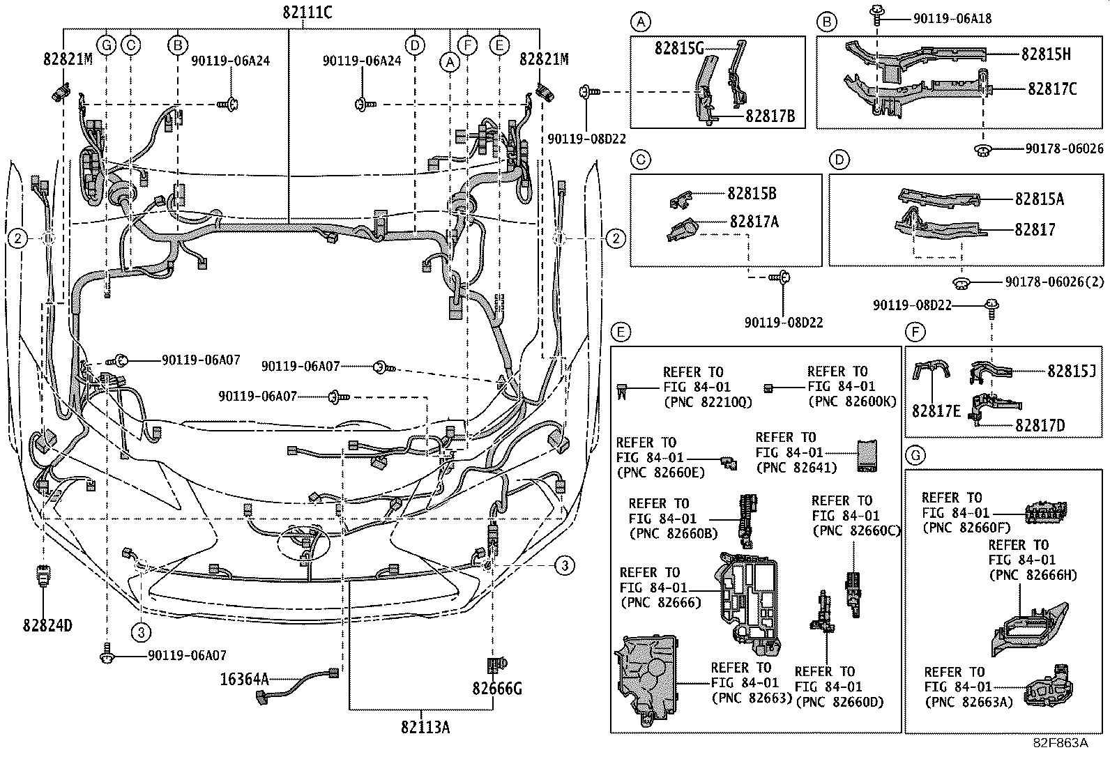 82111-76Z91 WIRE, MOTOR COMPARTMENT, MAIN product image