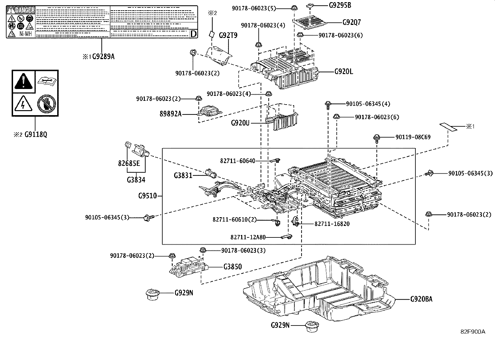 89892-52040 SENSOR, BATTERY VOLTAGE product image