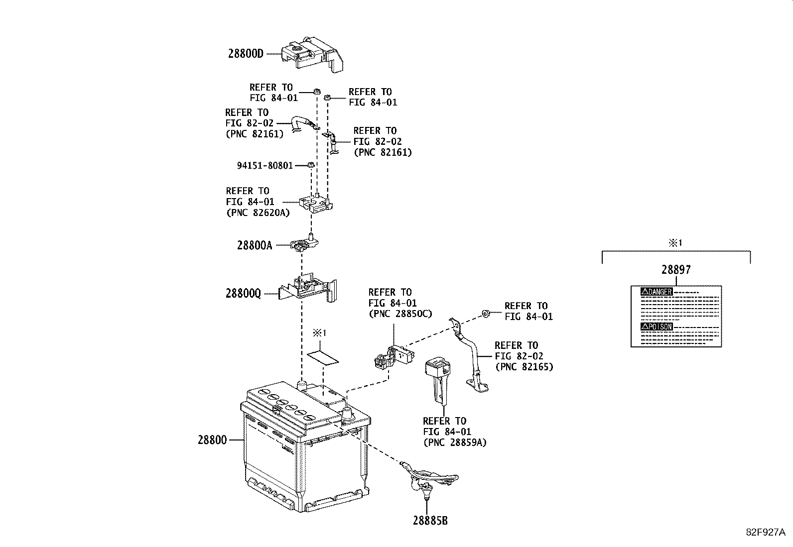 Toyota 89892-10010 SENSOR, BATTERY VOLTAGE