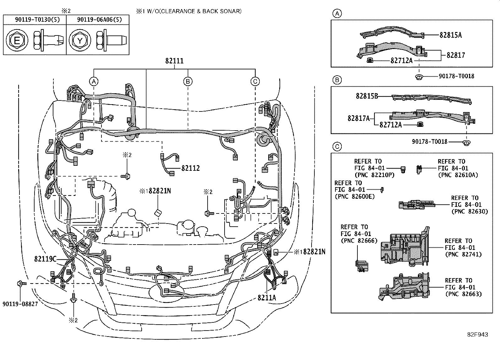 82184-KKT90 WIRE, BACK DOOR, NO.1 product image
