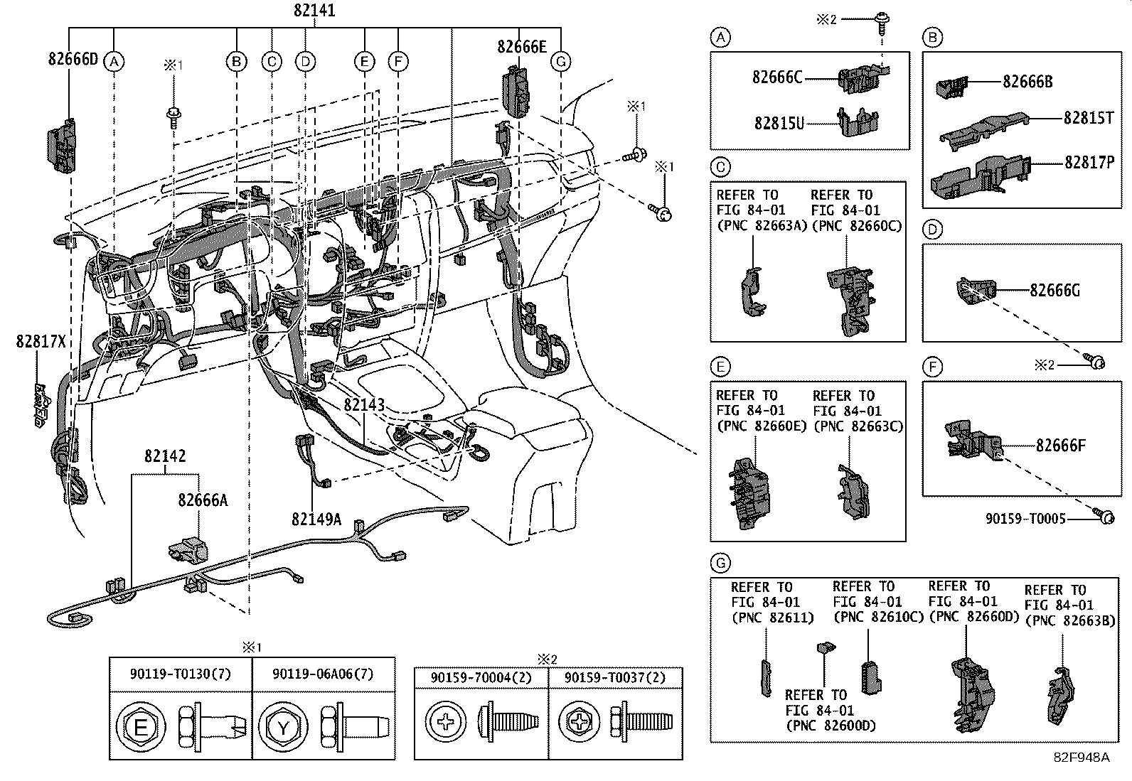 82184-KKT90 WIRE, BACK DOOR, NO.1 product image