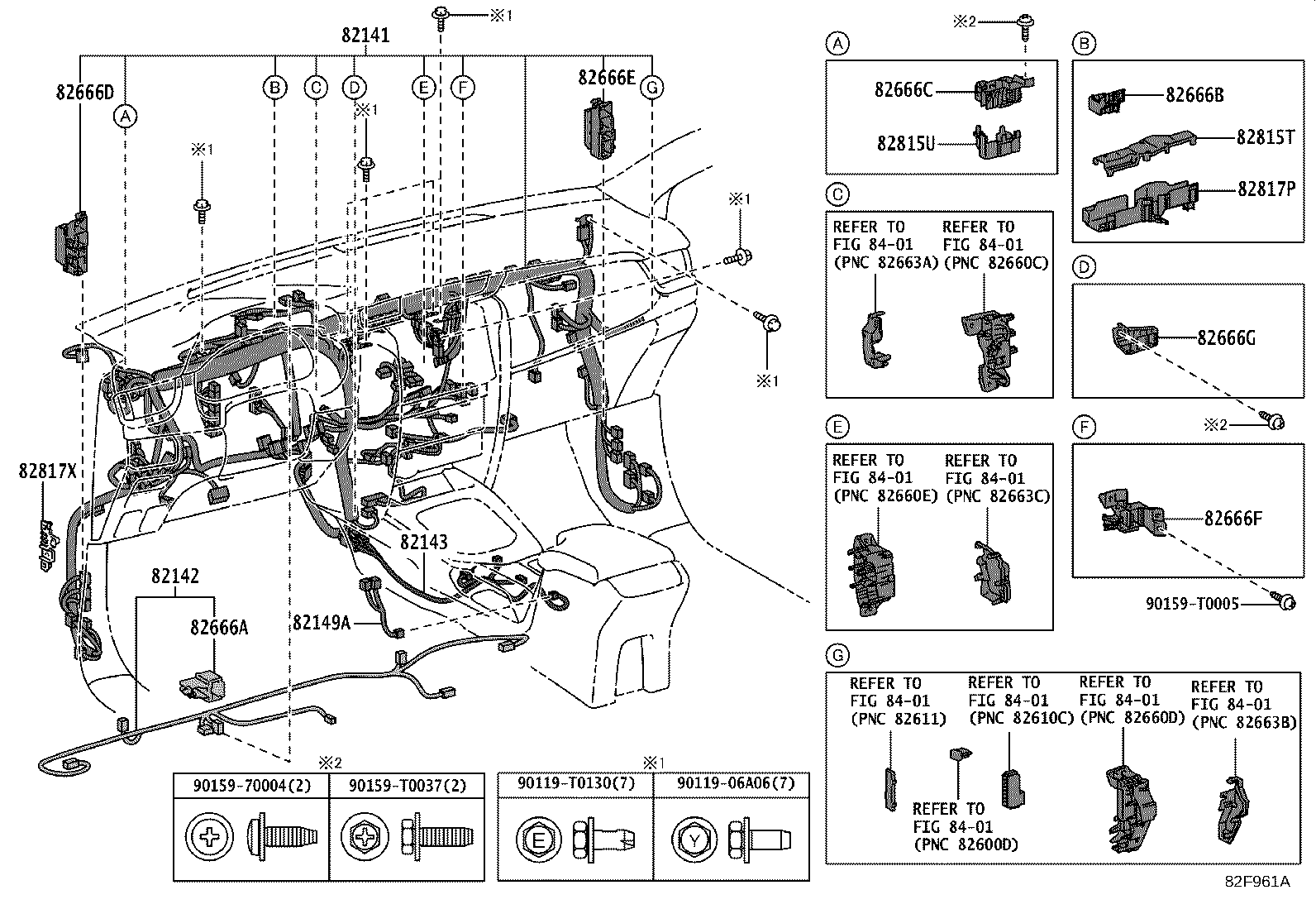 82143-KKF10 WIRE, INSTRUMENT PANEL, NO.3 product image