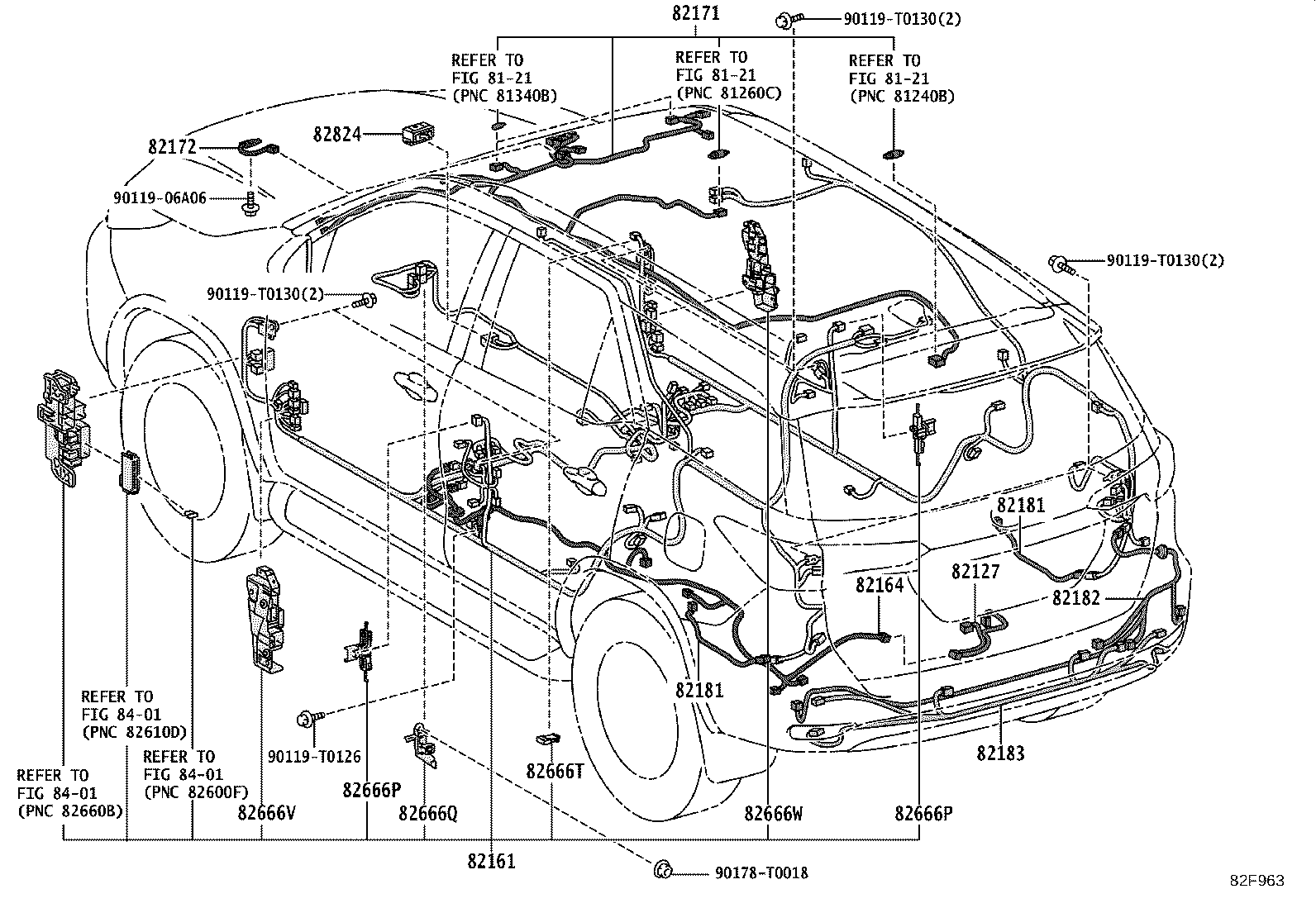 82143-KKF10 WIRE, INSTRUMENT PANEL, NO.3 product image