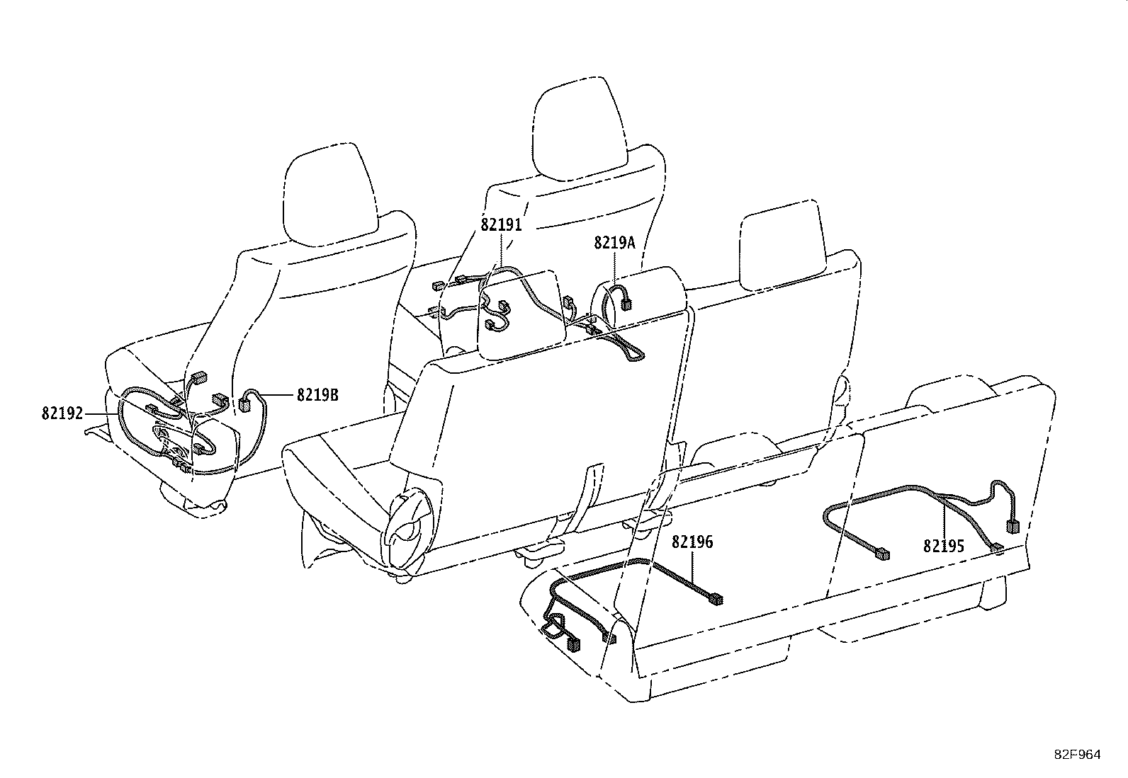 82143-KKF10 WIRE, INSTRUMENT PANEL, NO.3 product image