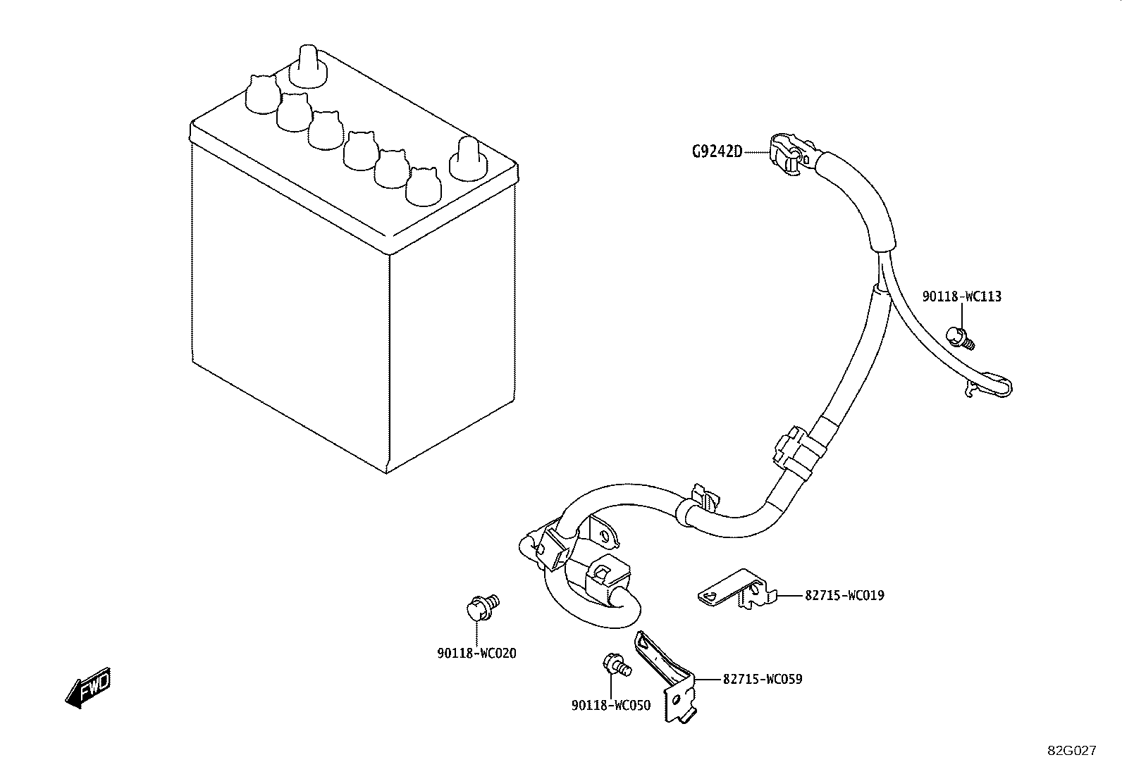 82817-WC033 PROTECTOR, WIRING HARNESS, NO.2 product image