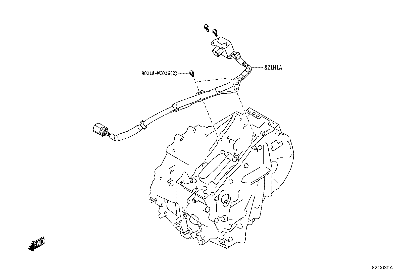 82817-WC033 PROTECTOR, WIRING HARNESS, NO.2 product image