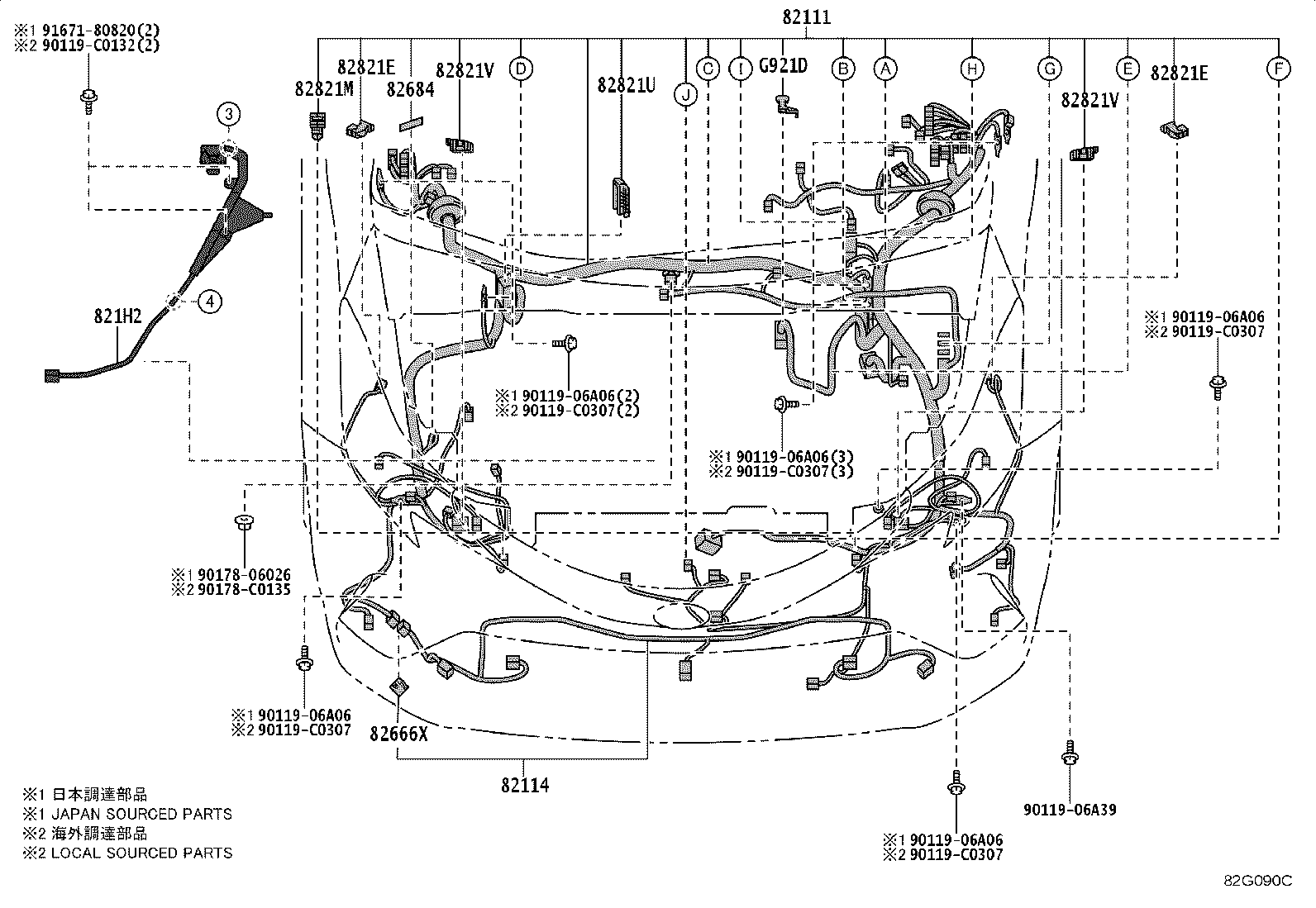 82121-08241 WIRE, ENGINE product image