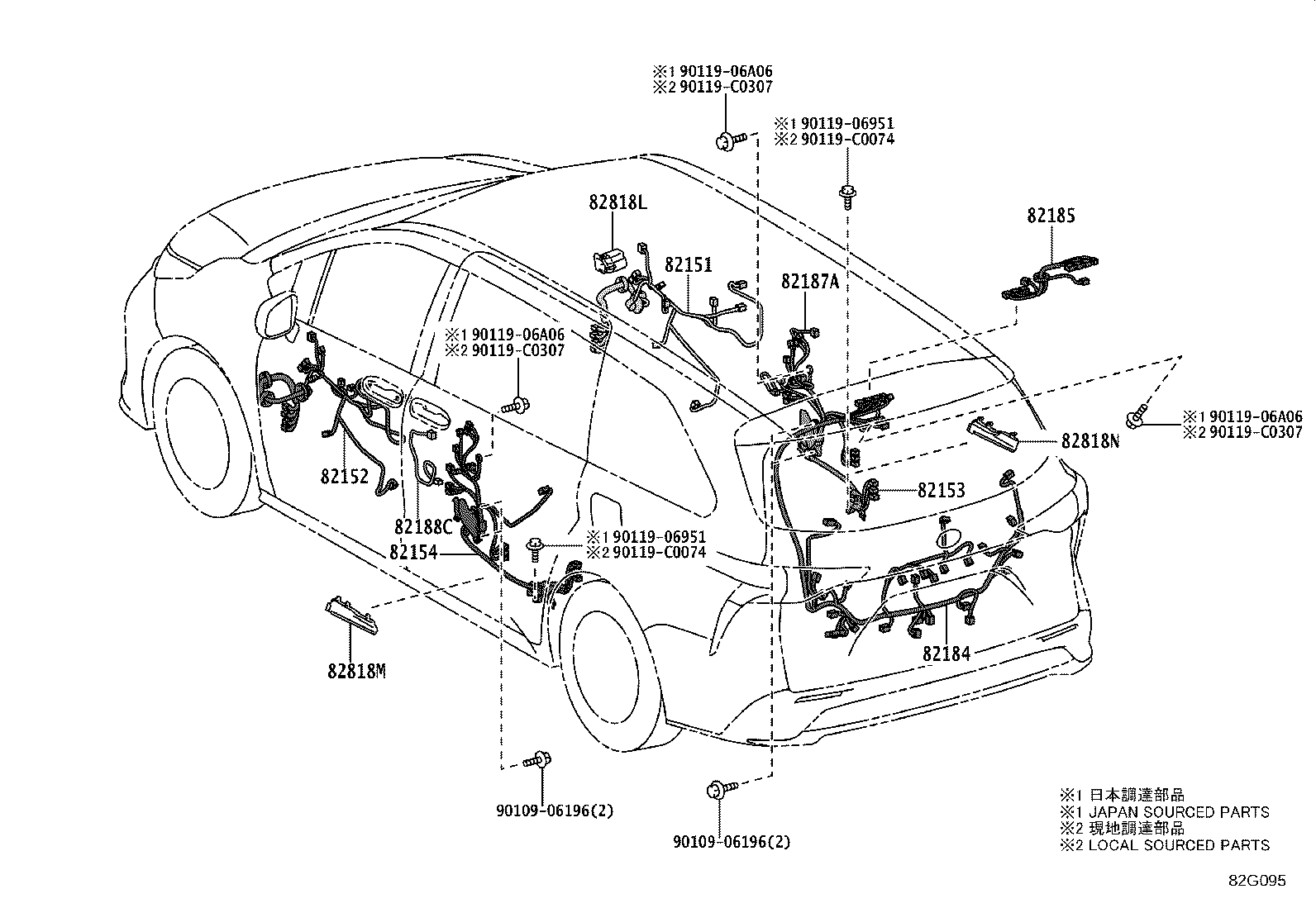 82121-08241 WIRE, ENGINE product image