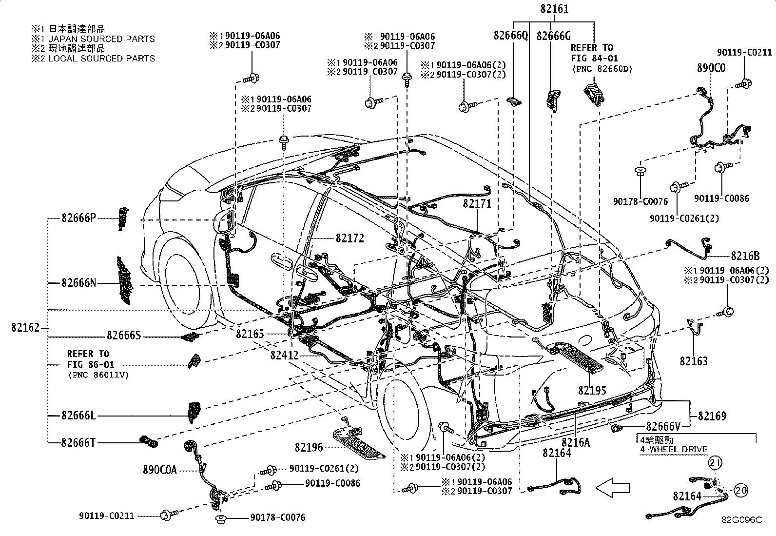 82121-08241 WIRE, ENGINE product image